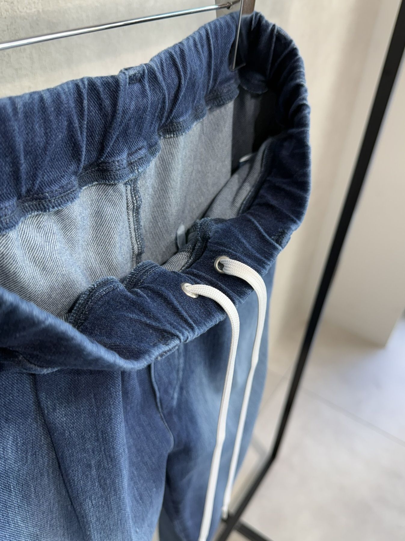 DENIM JERSEY WIDE PT / RC39-ST-016WTD / ライトオンスデニムジャージ ワイドパンツ / ダークインディゴ