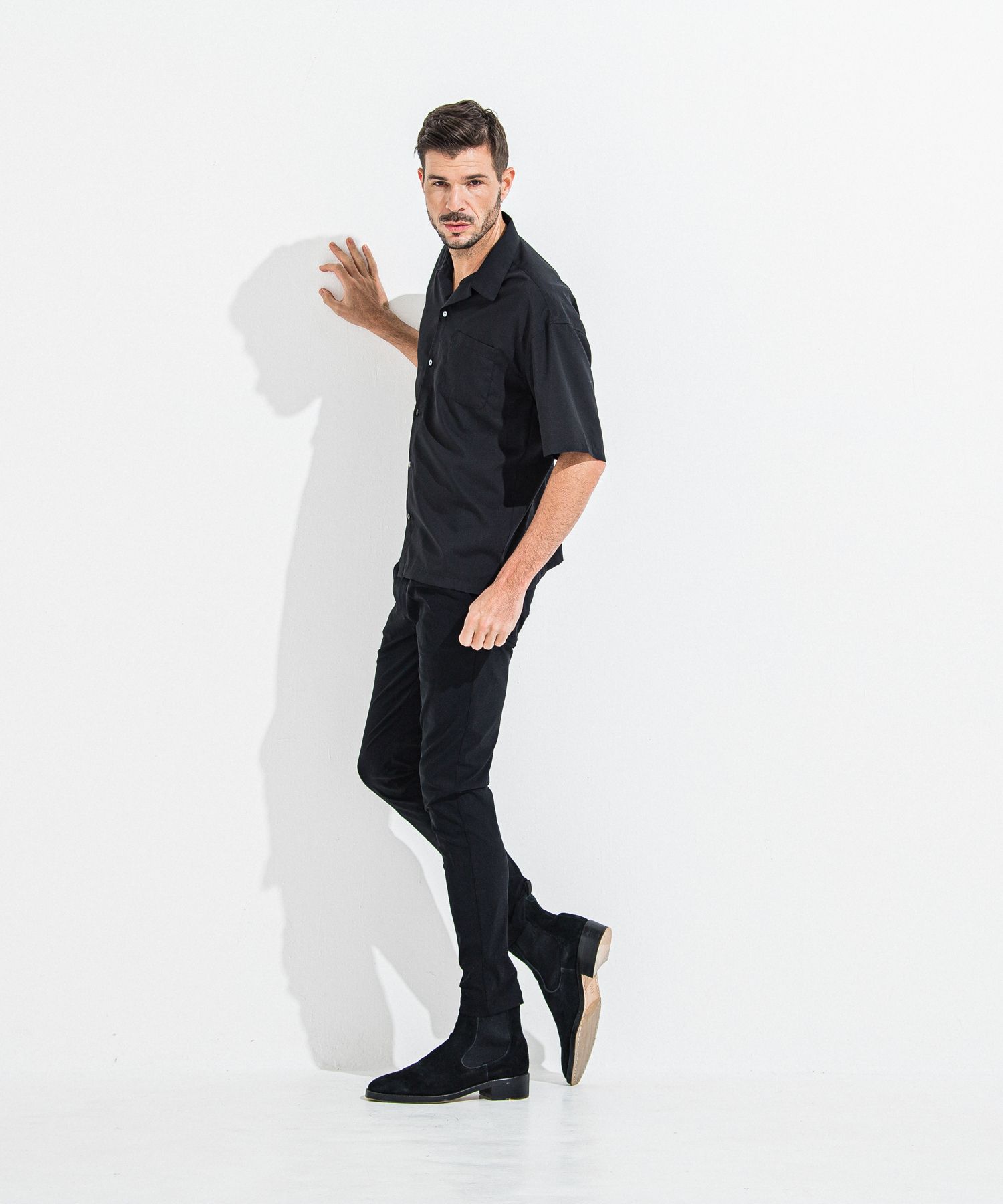 CHRIS EASY TUCK  PANTS / RC36-ST-016T / ナイロンイージータックパンツ / ブラック