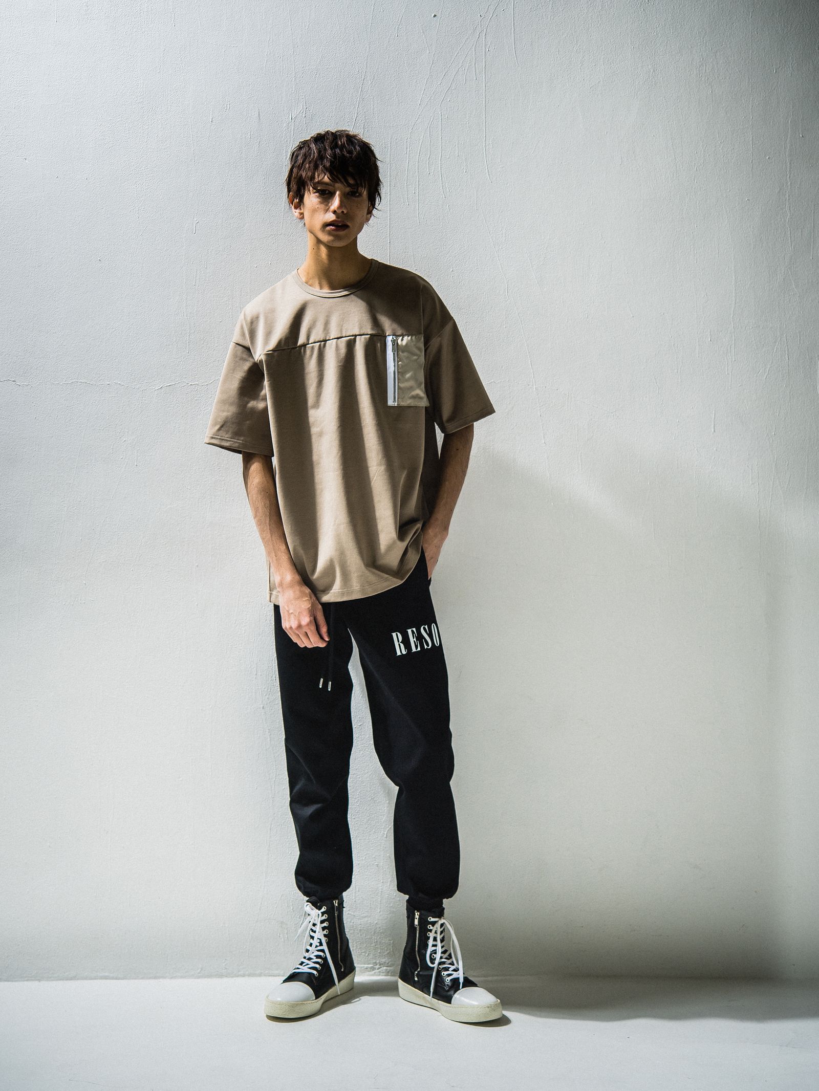 NYLON POCKET LOOSE TEE / RC24-T-006 / ビッグTシャツ