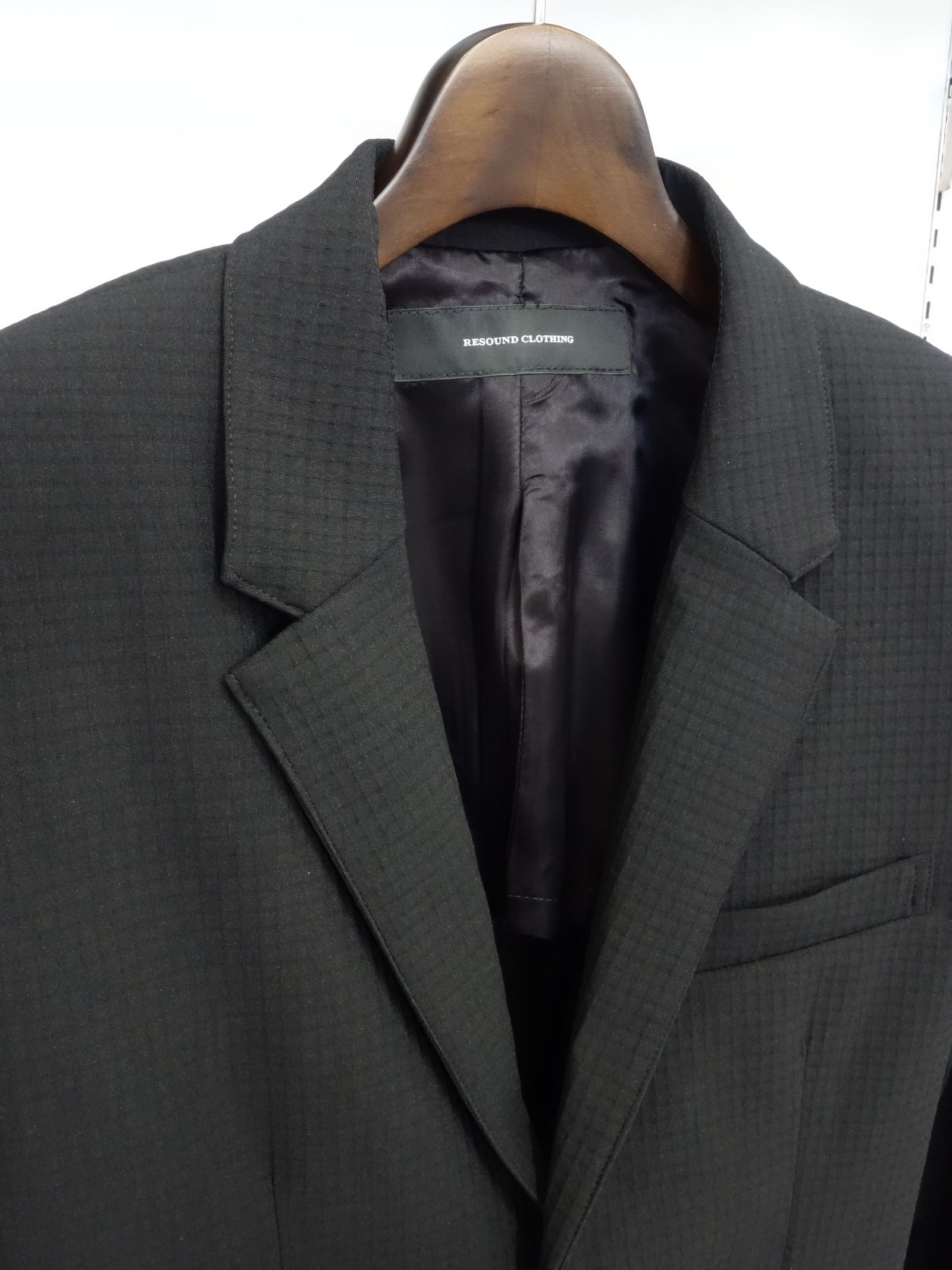RIP ALBERT JACKET / RC25-JK-002 / リップルテーラードジャケット / ブラック
