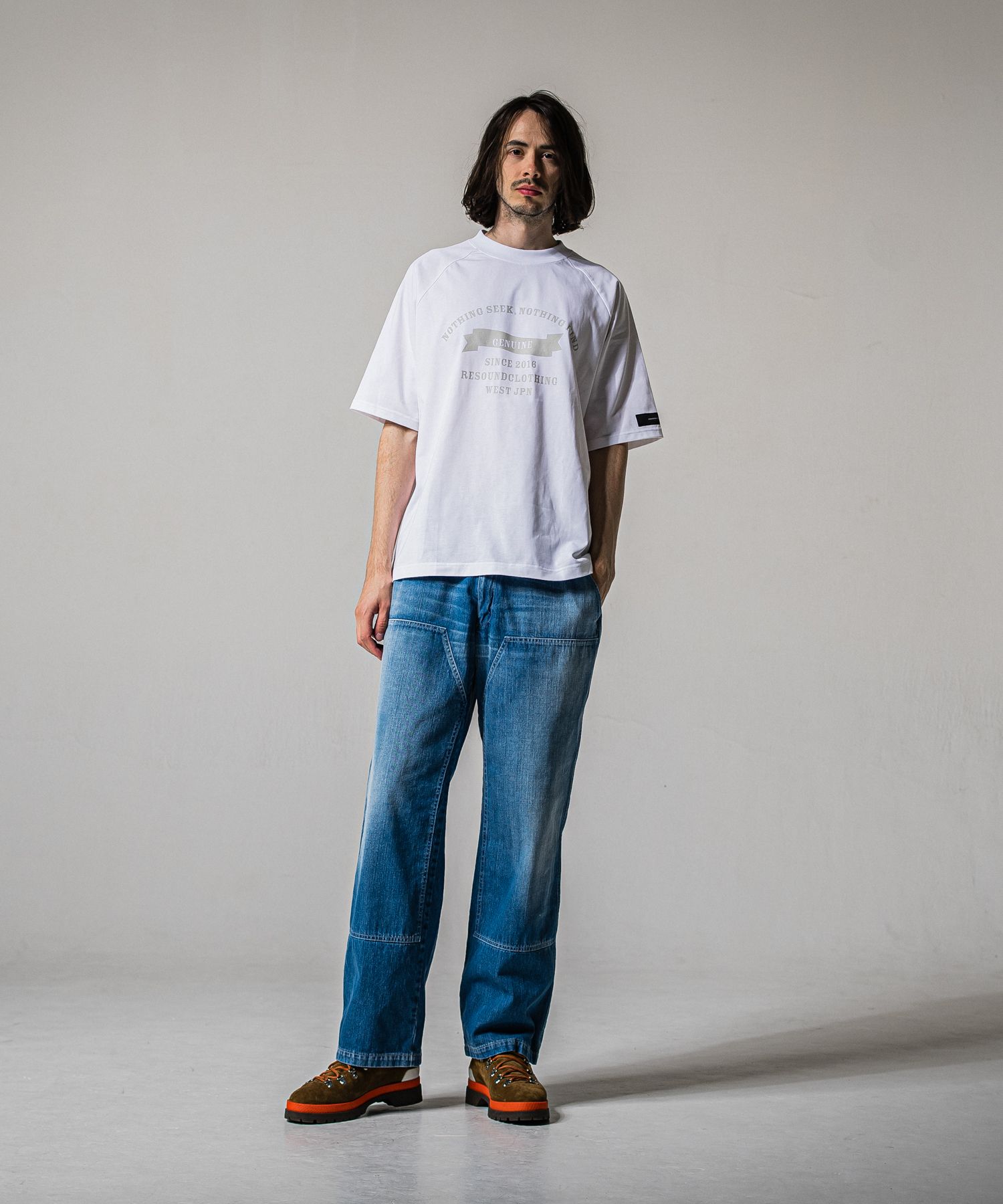 COLLEGE RAGLAN OVER TEE / RC39-T-002 / カレッジロゴラグランビッグTシャツ / ホワイト (4月上旬入荷予定)