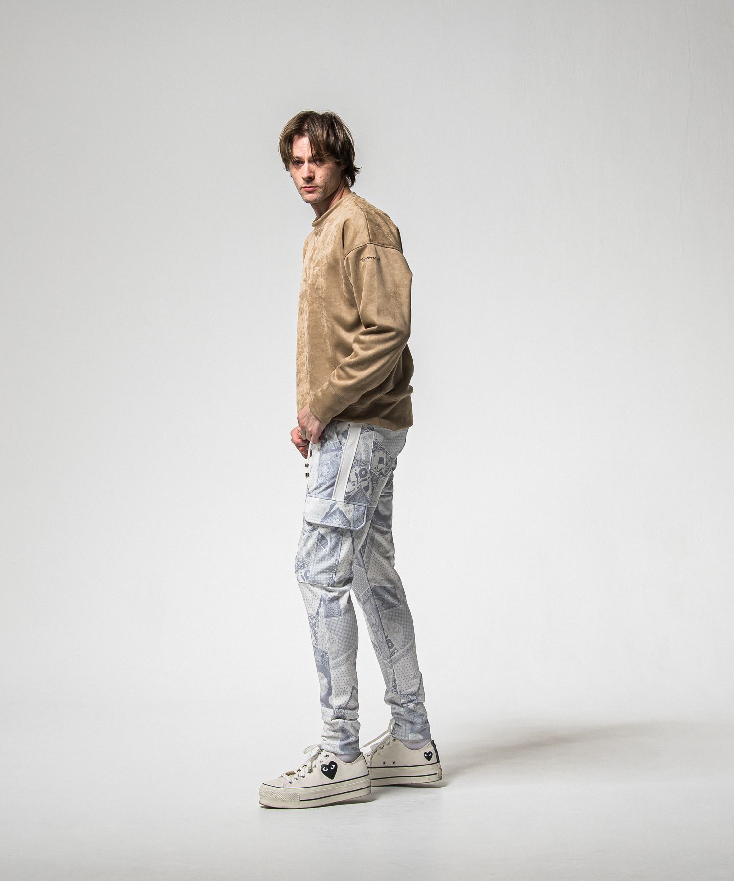 SUEDE DROP TRAINER / RC38-C-005 / スエードトレーナー / ブラウン (1月上旬入荷予定)