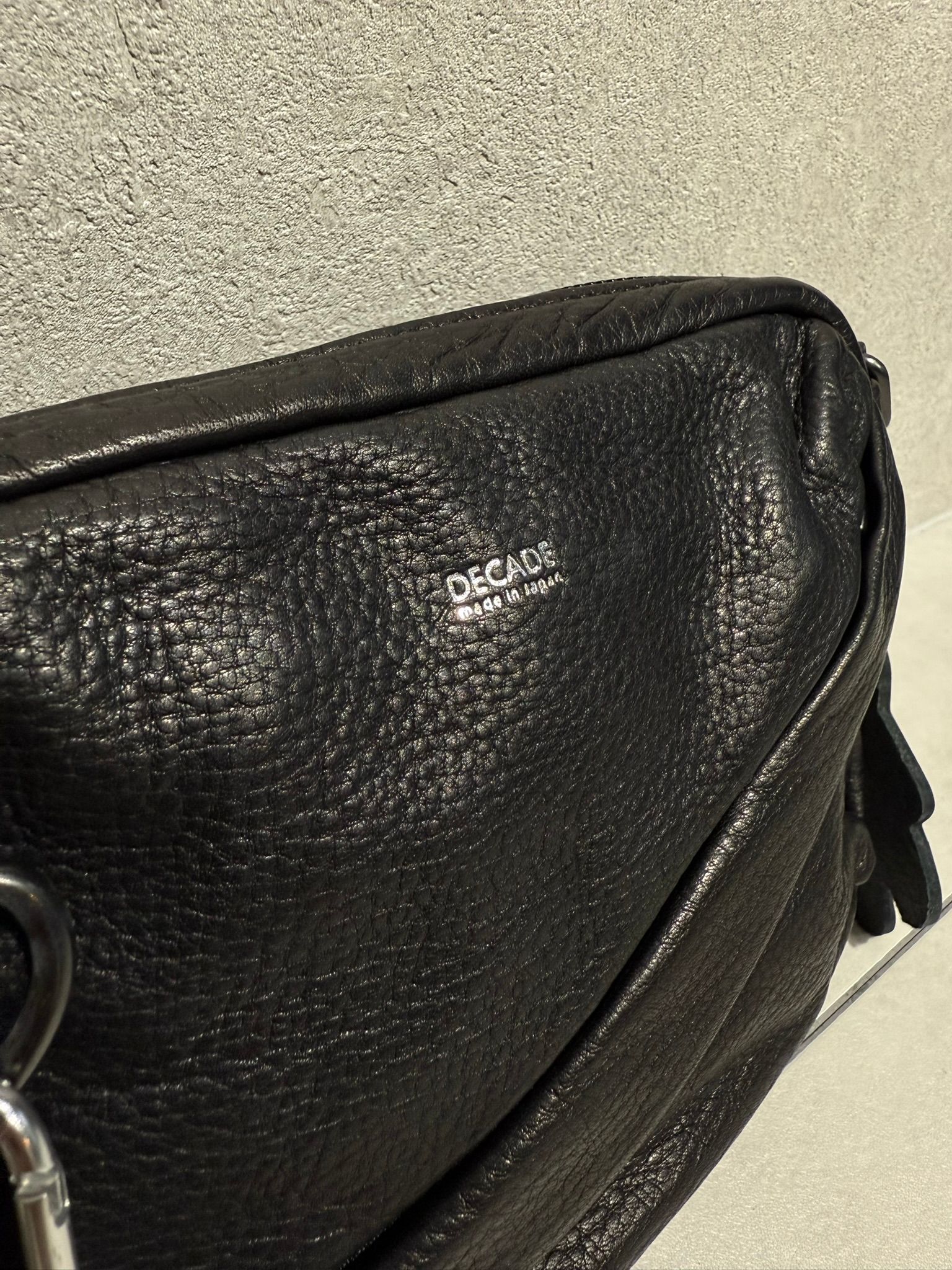 オイルドレザー ミニショルダーバッグ / DCD-01438B / ブラック×ブラック