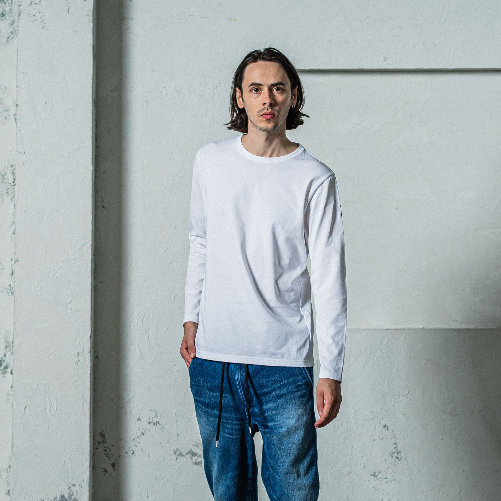 LONG SLEEVE TEE / RC35-T-008 / 無地長袖Tシャツ / ホワイト