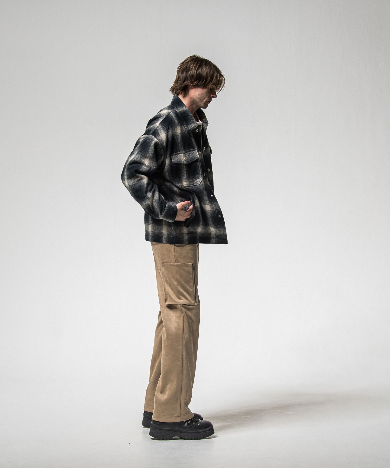 FLANNEL CHECK JK / RC38-JK-007 / フランネルチェックCPOジャケット / ブルー (10月中旬入荷予定)