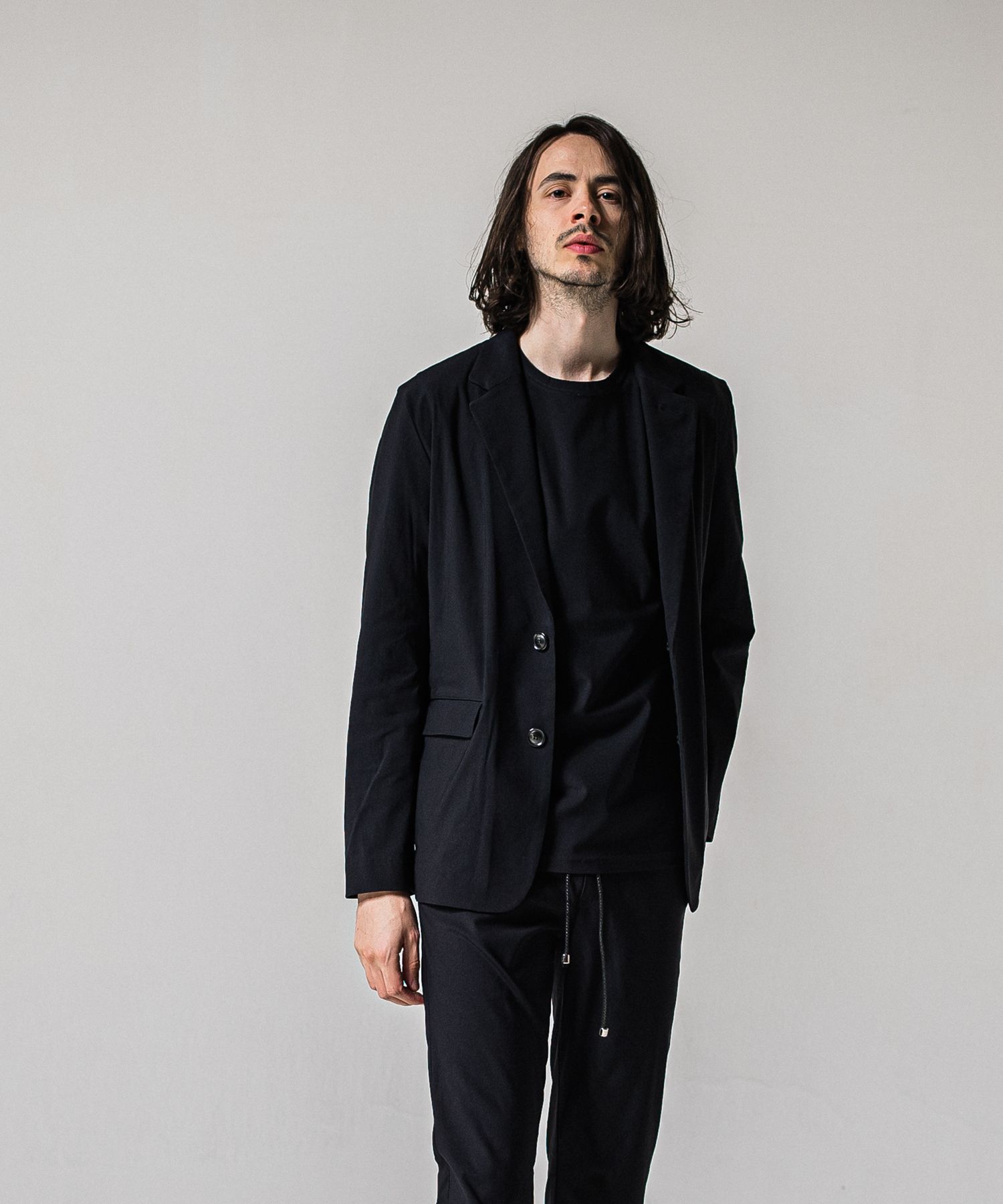 GARY LOOSE JACKET / RC39-JK-001 / ナイロンルーズテーラードジャケット / ナイロンブラック (2月下旬入荷予定)