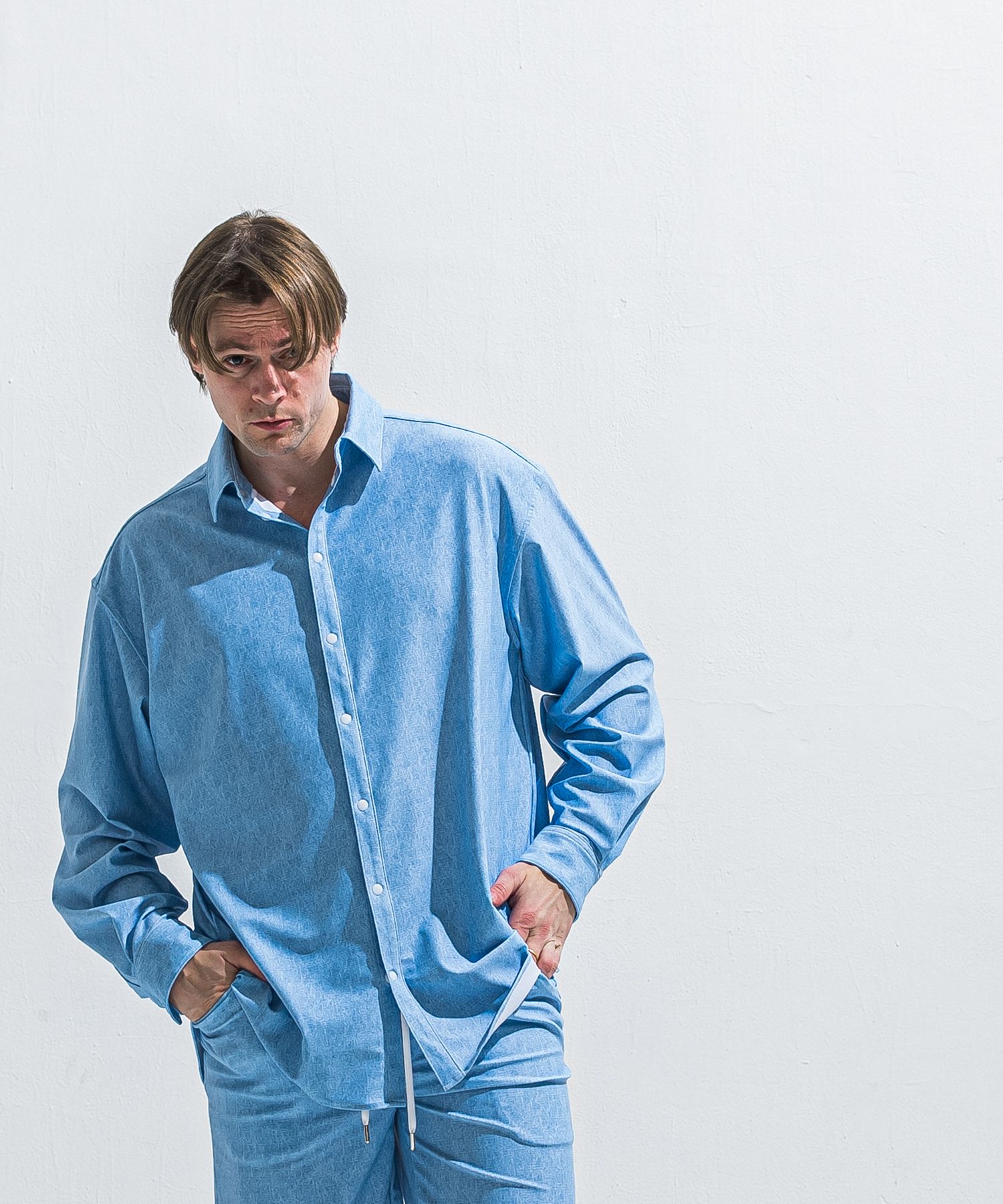 RUSH JACK SHIRTS / RC40-SH-001 / オーバーサイズラッシュガードシャツ / ライトインディゴ (5月中旬入荷予定)