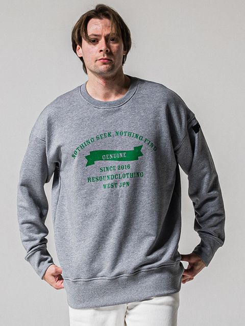 HF URAKE COLLEGE DROP TRAINER / RC39-C-002 / 高機能スウェットトレーナー / グレー (1月中旬入荷予定)