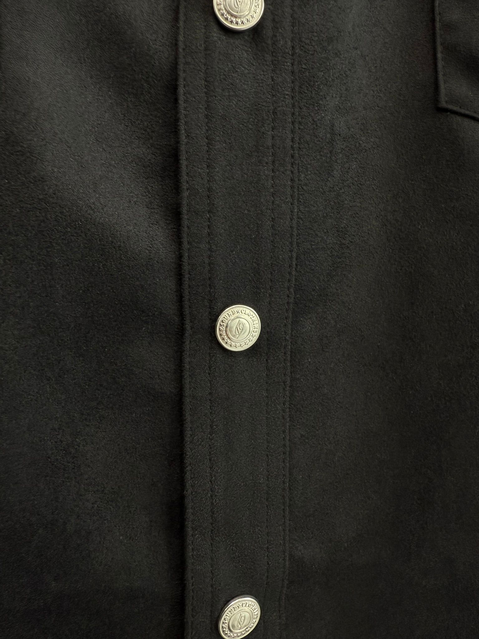 JAMES OVER SUEDE SHIRT / RC37-SH-003 / スエードエコレザーシャツ / ブラック