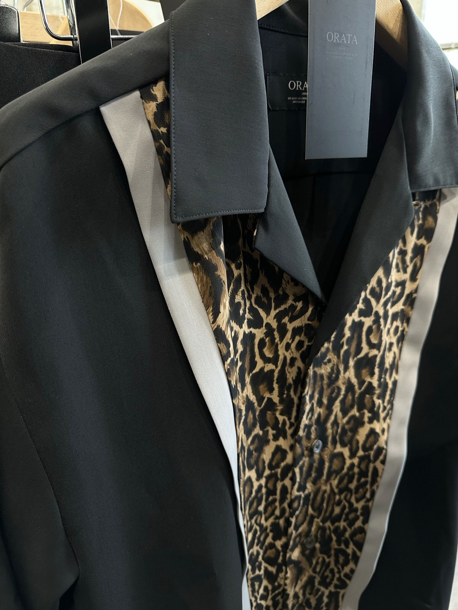 ROCKA LEOPARD HALF SLEEVE SHIRT / OR2-SH-001 / 半袖シャツ / ブラック×ブラウンレオパード (6月中旬入荷予定)