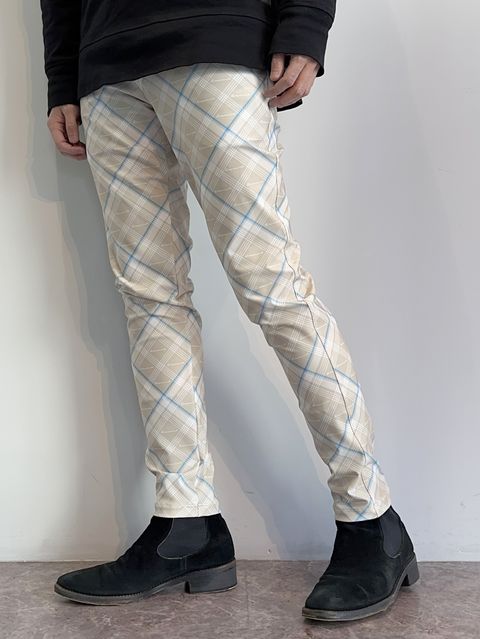 CHRIS EASY PANTS / RC27-ST-016 / チェックイージーパンツ / チェックベージュ