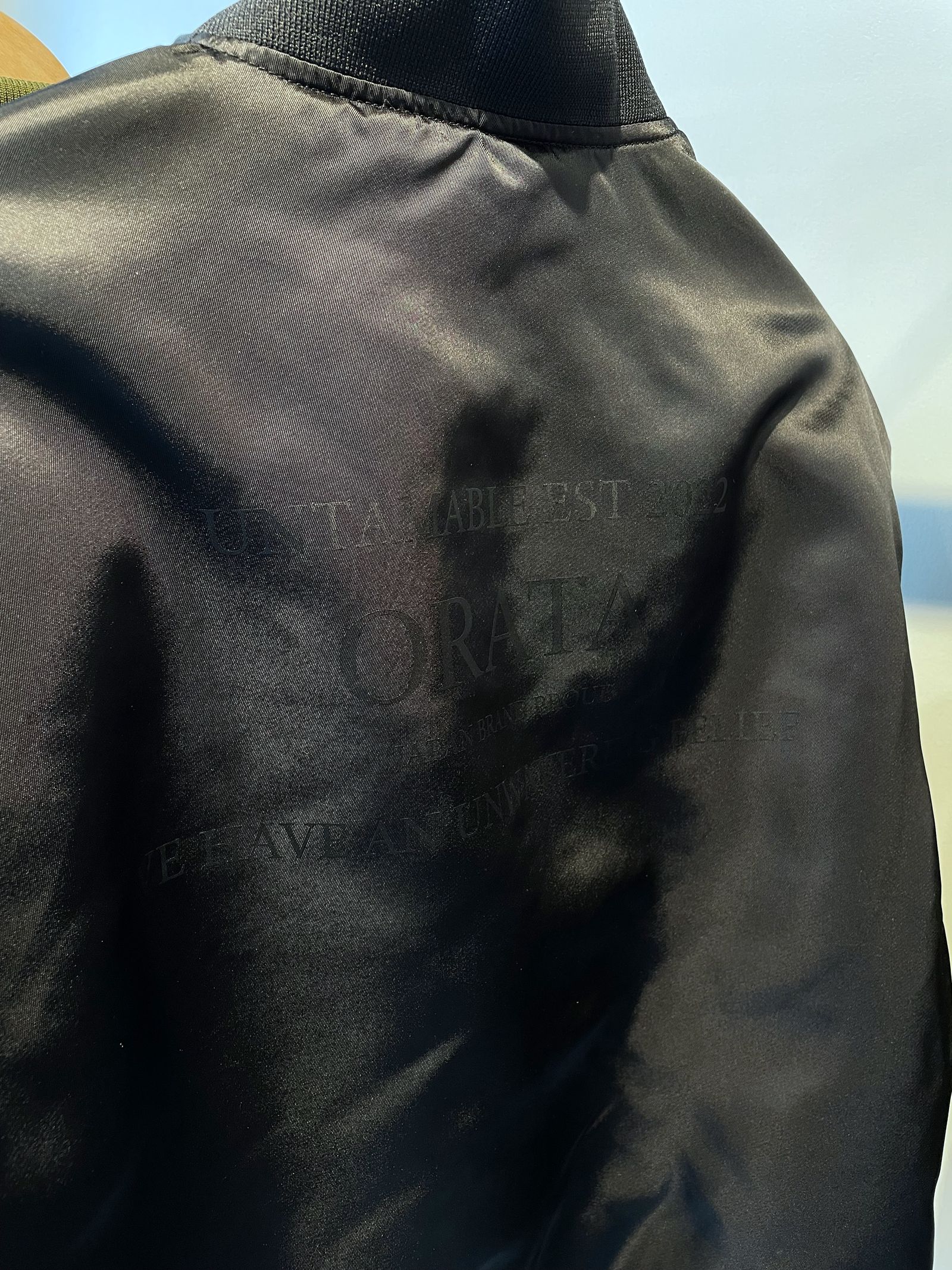 REVERSE FLIGHT JACKET / OR1-JK-001 / リバーシブルMA-1 / ブラック (11月上旬入荷予定)