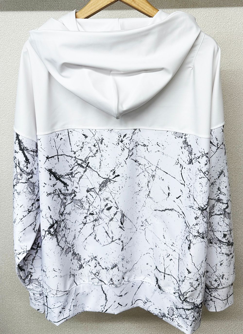 PAISELY RUSH OVER ZIPUP HOODIE / RC32-C-001 / ラッシュガードパーカー / ペイントホワイト