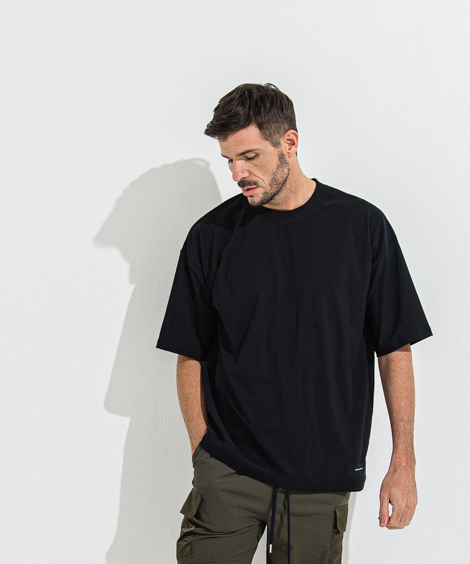 OX JERSEY OVER TEE / RC36-T-005 / オックスジャージービッグTシャツ / ブラック