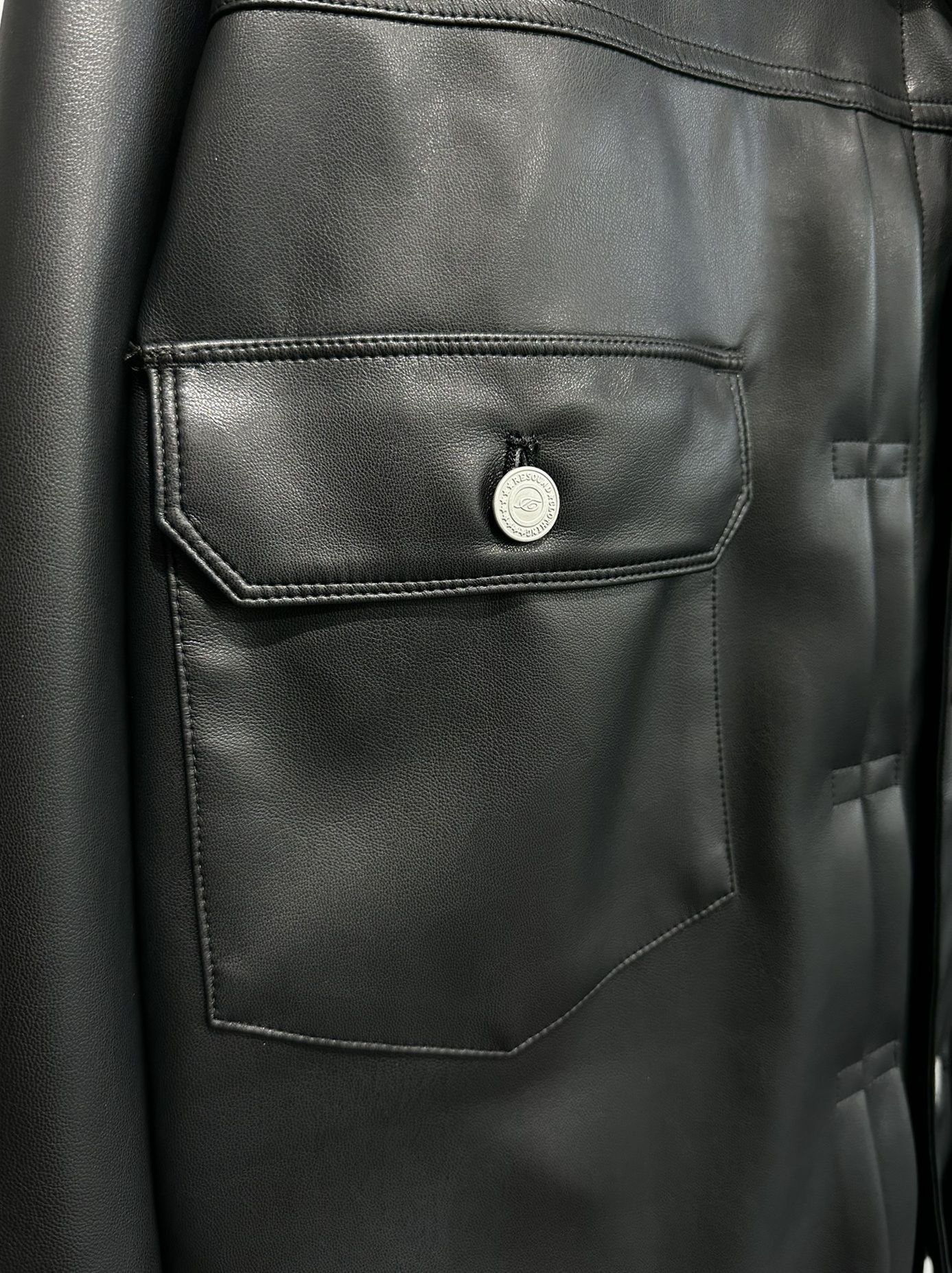 LEATHER OVER 2ND G / RC34-JK-002 / エコレザーGジャン / ブラック