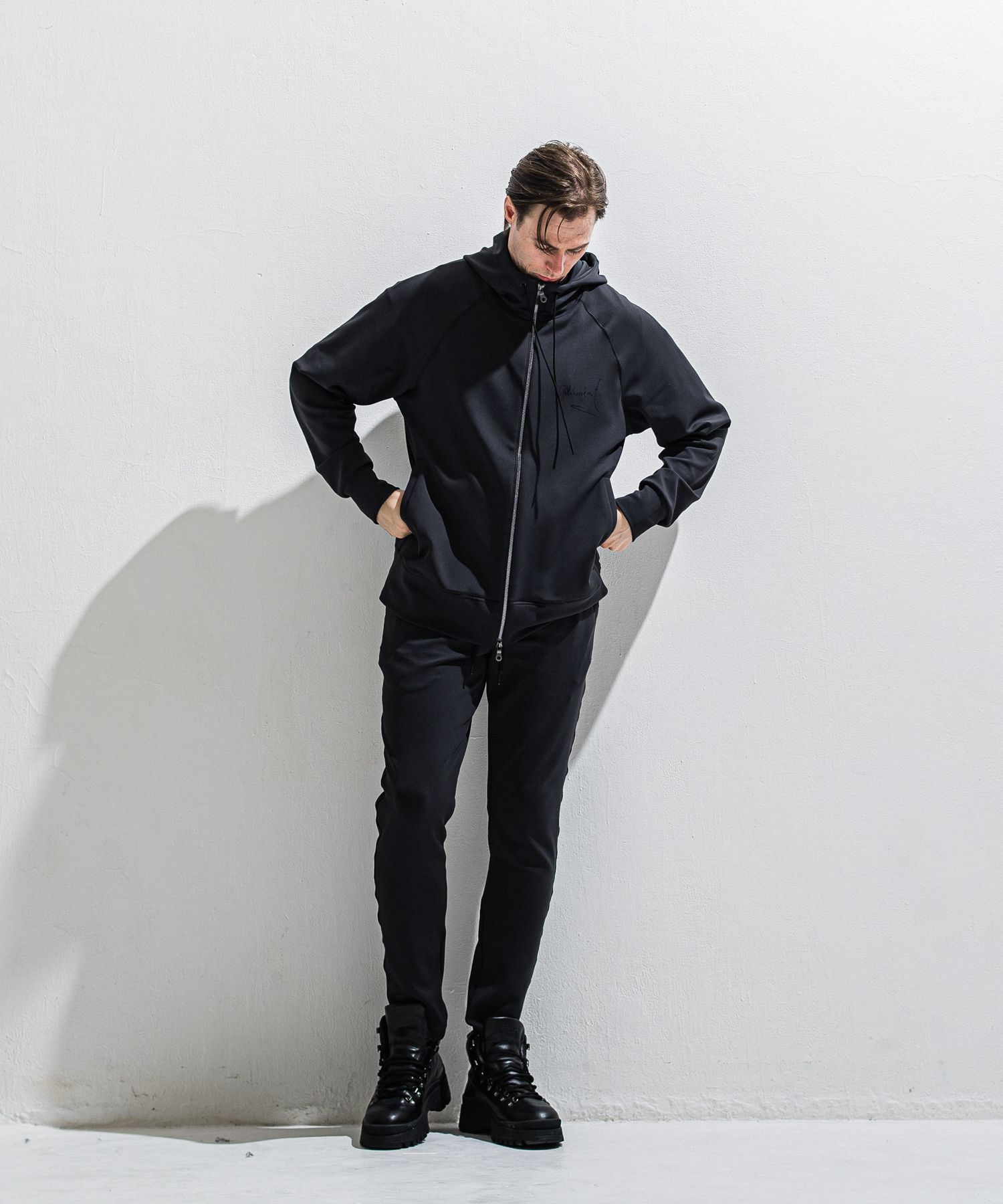 GAVIRIA DB EASY PANTS / DP1-ST-002 / ダンボールジャージイージーパンツ / ブラック (3月中旬入荷予定)