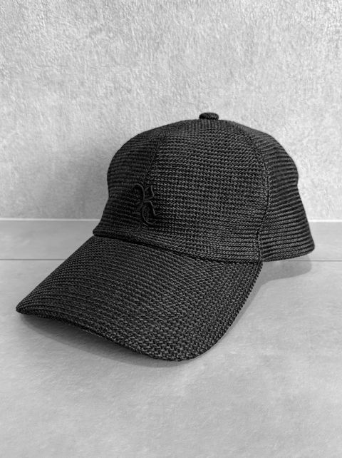 STRAW MESH LOW CAP / RC36-CAP-001 / ストローメッシュローキャップ / ブラック