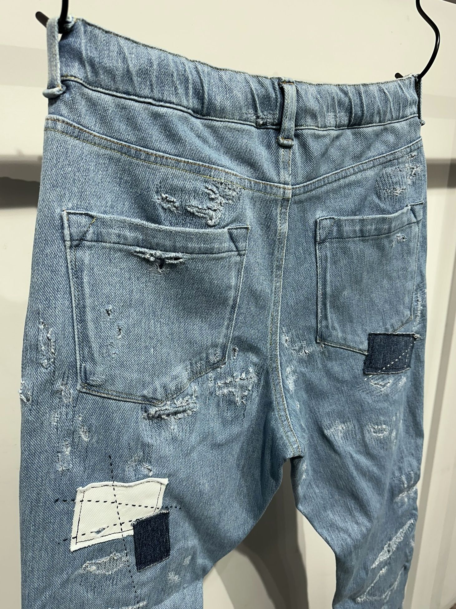 MICK DENIM JERSEY / RC33-ST-020 / デニムジャージテーパードパンツ / ライトインディゴリメイク
