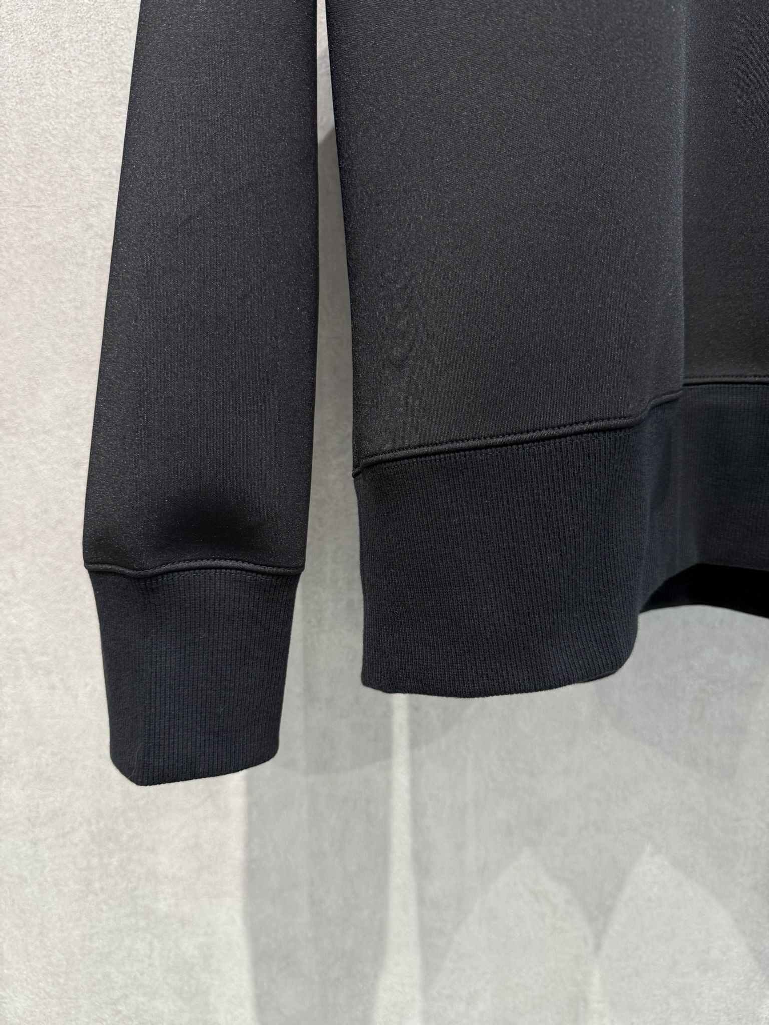 HD DROP TRAINER / RC37-C-004 / ダンボールニット 無地トレーナー / ブラック