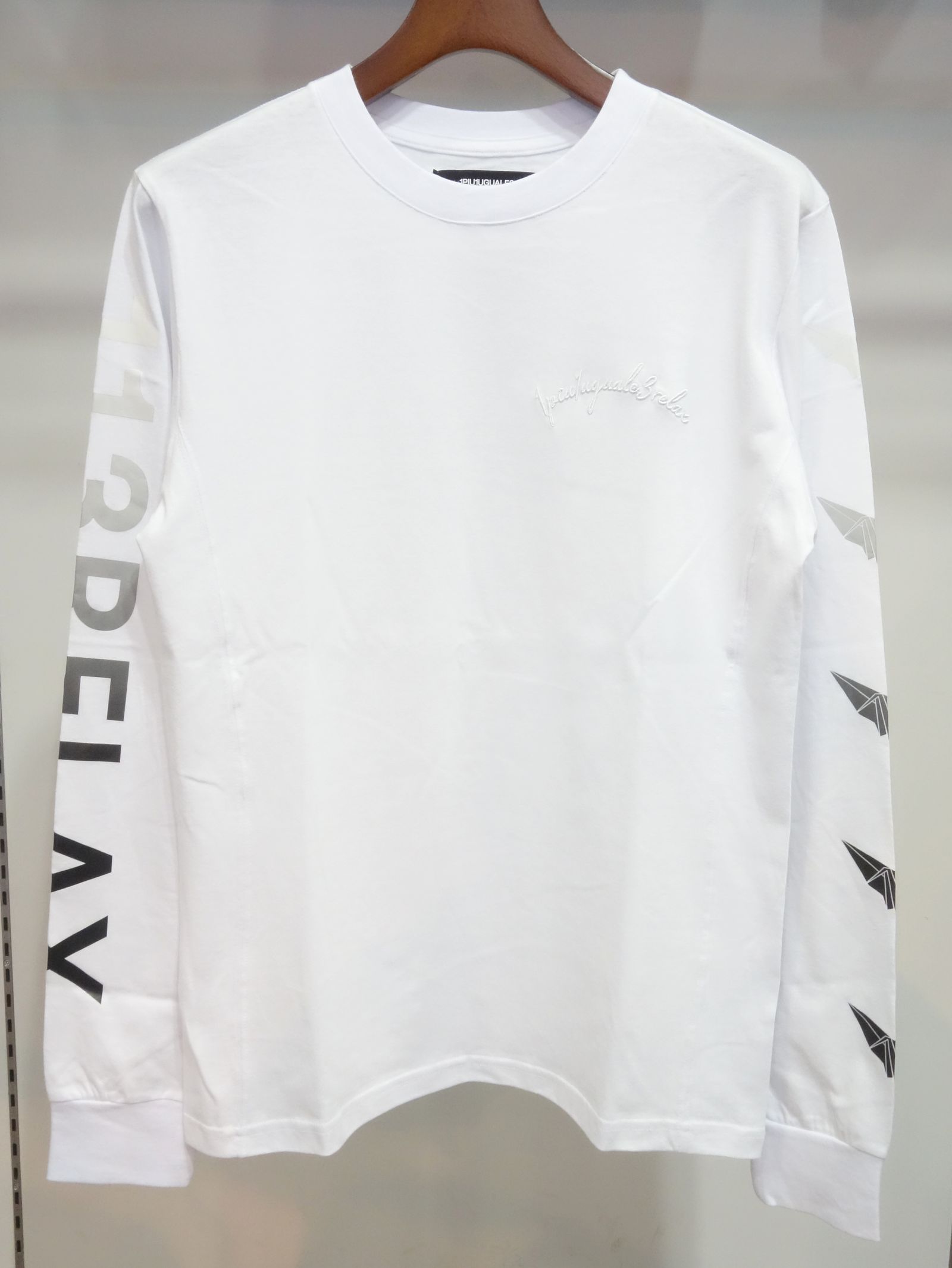 グラデーションプリント長袖Tシャツ / ust-22052 / ホワイト