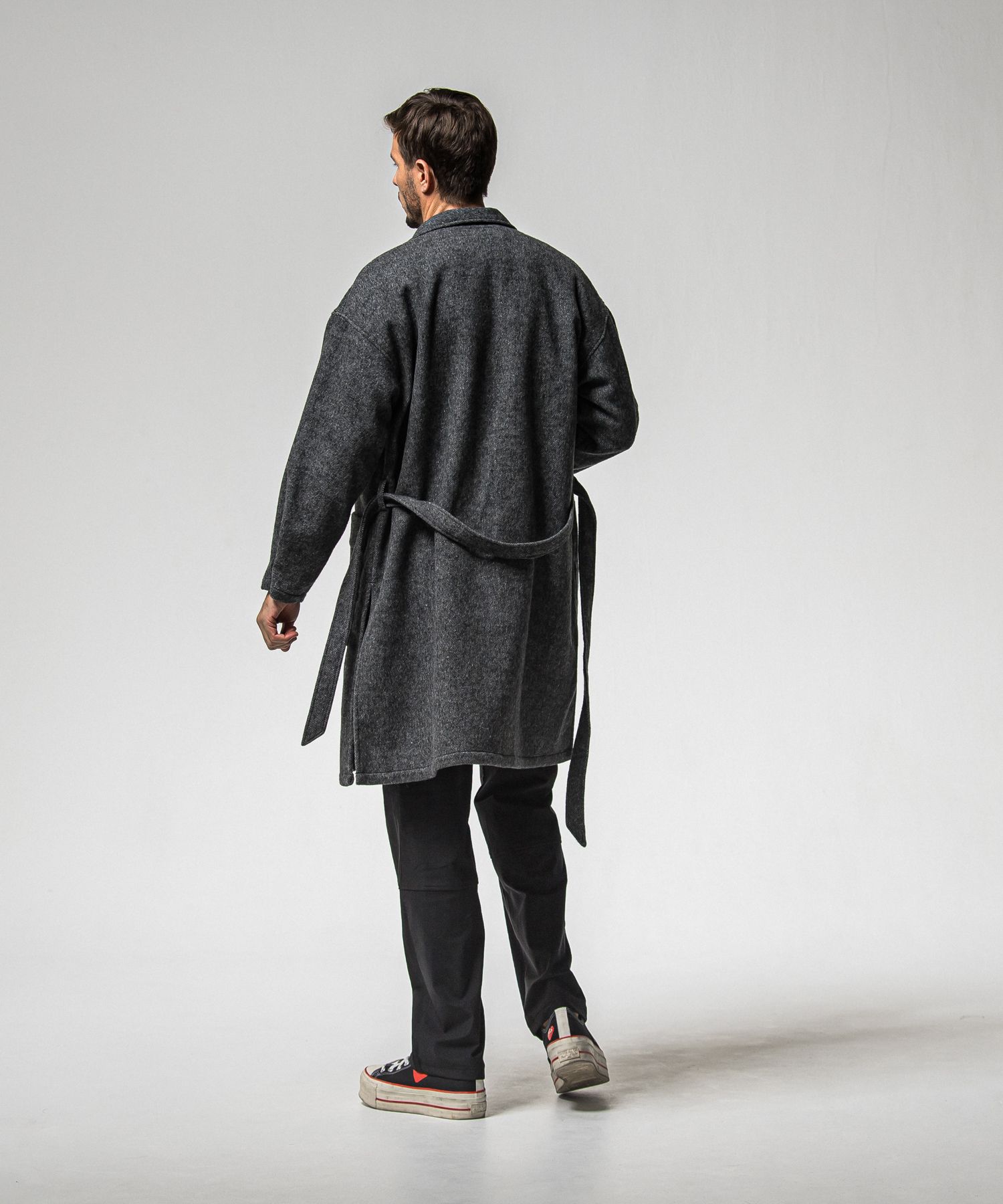 GOWN OVER COAT / RC38-JK-004 / オーバーサイズガウンコート / グレー (11月上旬入荷予定)