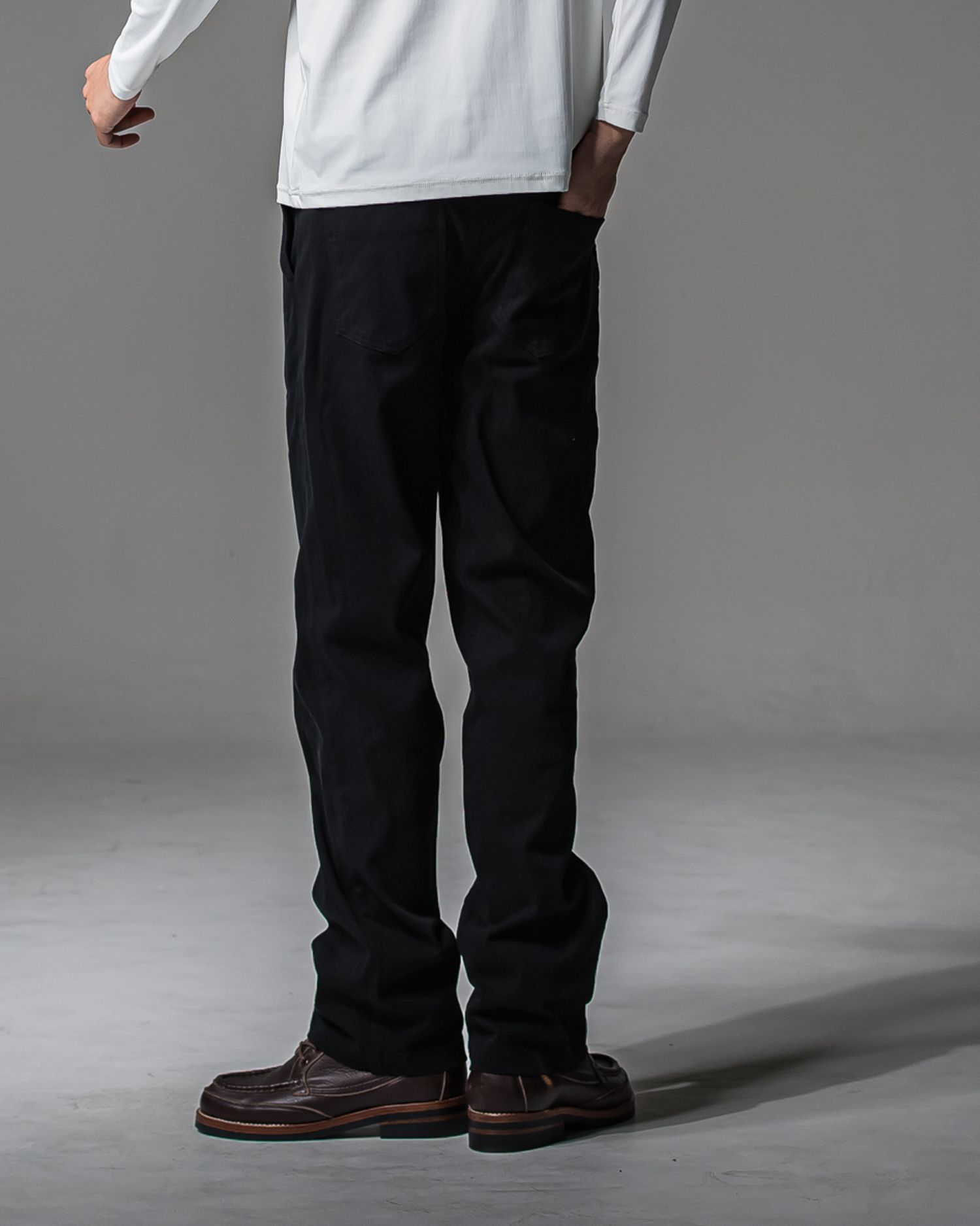 DENIM JERSEY WIDE PT / RC37-ST-016WTD / ライトオンスデニムジャージ ワイドパンツ / ブラック