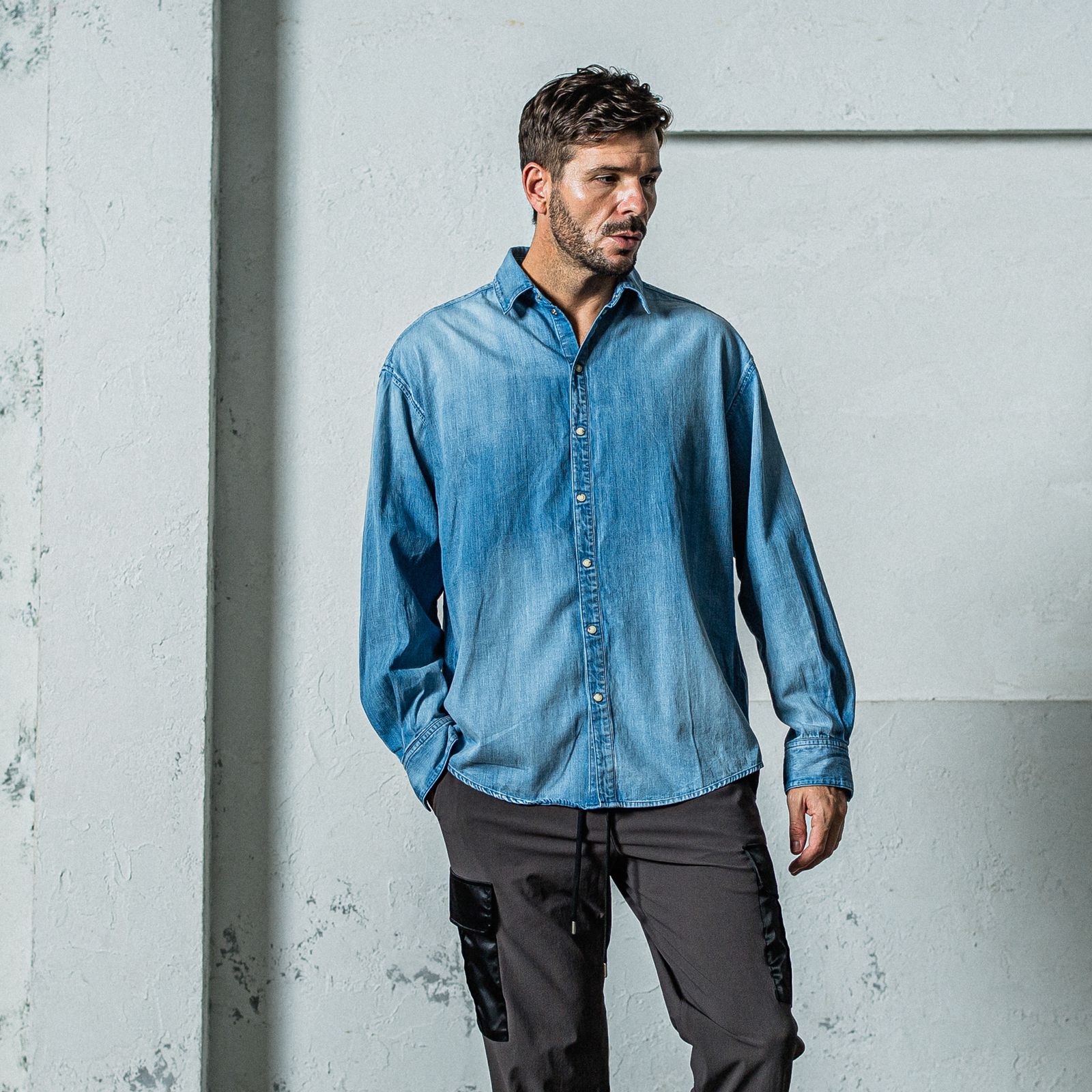DENIM JACK SHIRTS / RC35-SH-001D / オーバーデニムシャツ / インディゴユーズド
