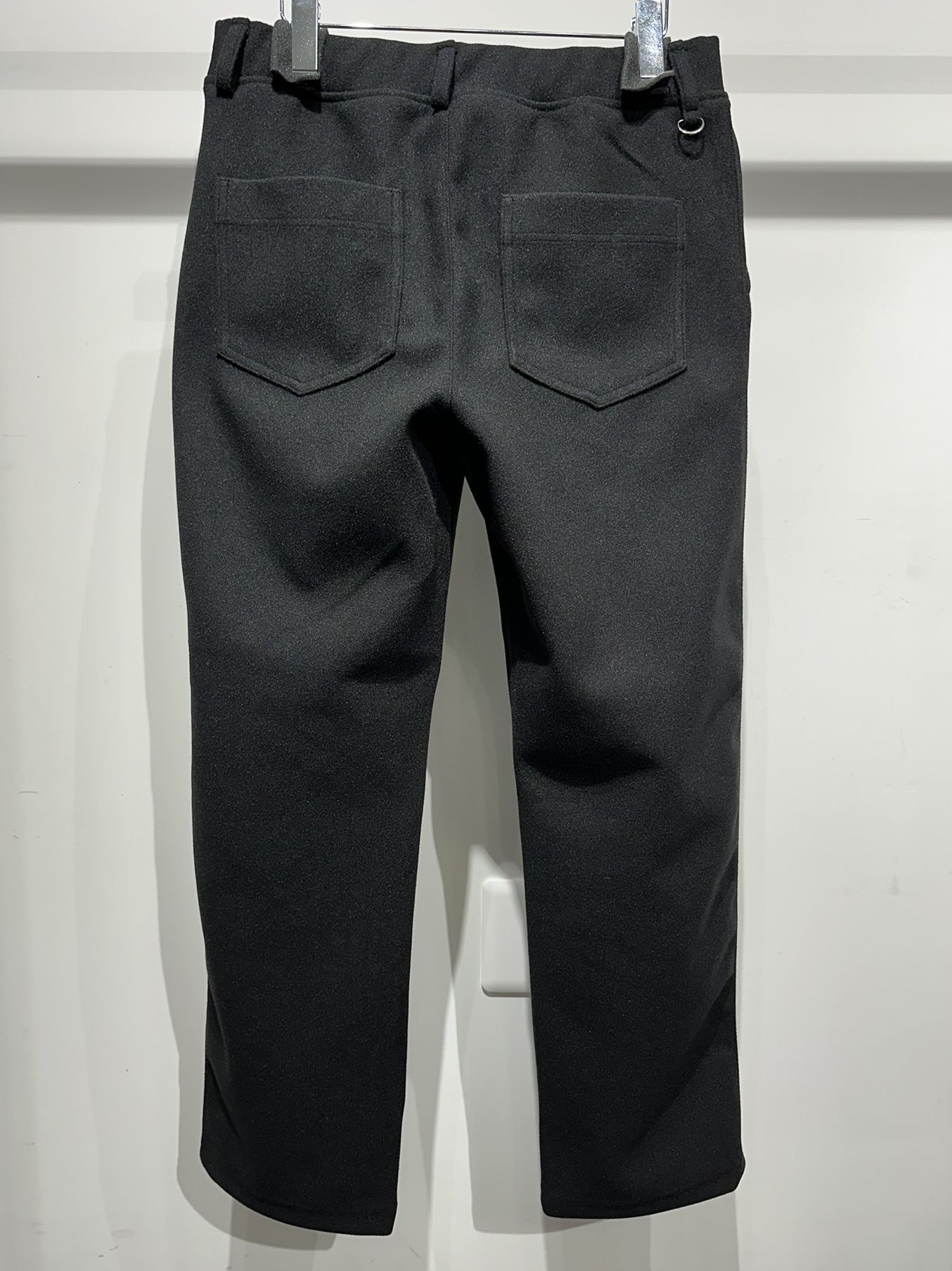 MELTON WIDE TUCK PANTS / RC34-ST-016WT / メルトンワイドタックパンツ / ブラック