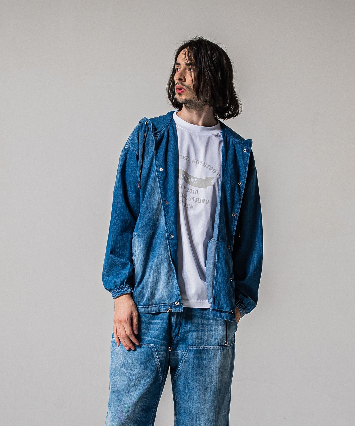 COACH HOODIE / RC39-JK-005 / コーチパーカー / インディゴ (2月中旬入荷予定)