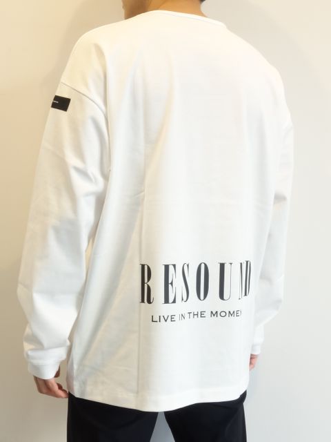 BACK ID ROGO LONG SLEEVE / RC25-T-001 / バックロゴビッグロングTシャツ / ホワイト