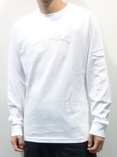 サークルロゴ長袖Tシャツ / ust-22044 / ホワイト