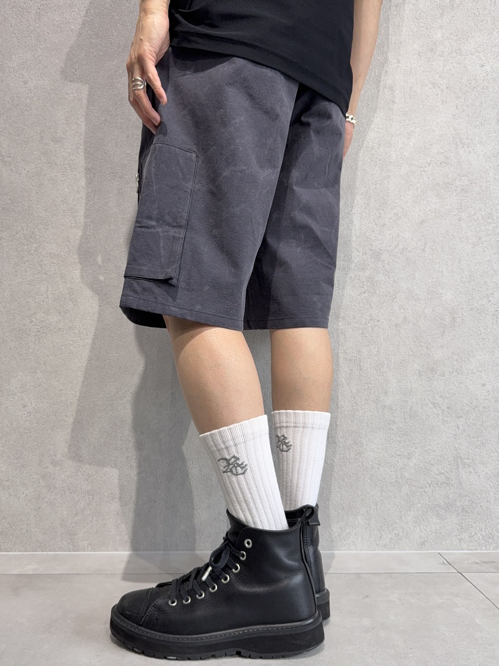 DAVID CARGO HALF PANTS / RC36-HP-007 / ミリタリーカーゴハーフパンツ / ヴィンテージブラック