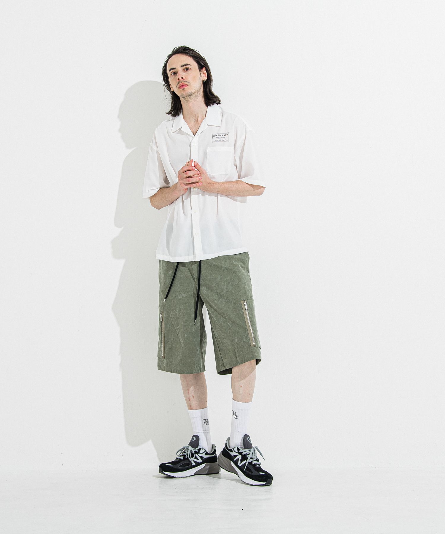 DAVID CARGO HALF PANTS / RC36-HP-007 / ミリタリーカーゴハーフパンツ / ヴィンテージカーキ