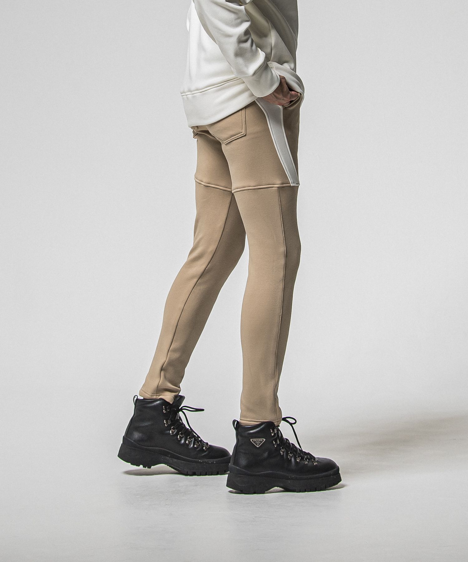 VELOURS FLEECE TYLER PANTS / RC38-ST-026H / 裏起毛スウェットラインパンツ / ブラウン (11月中旬入荷予定)