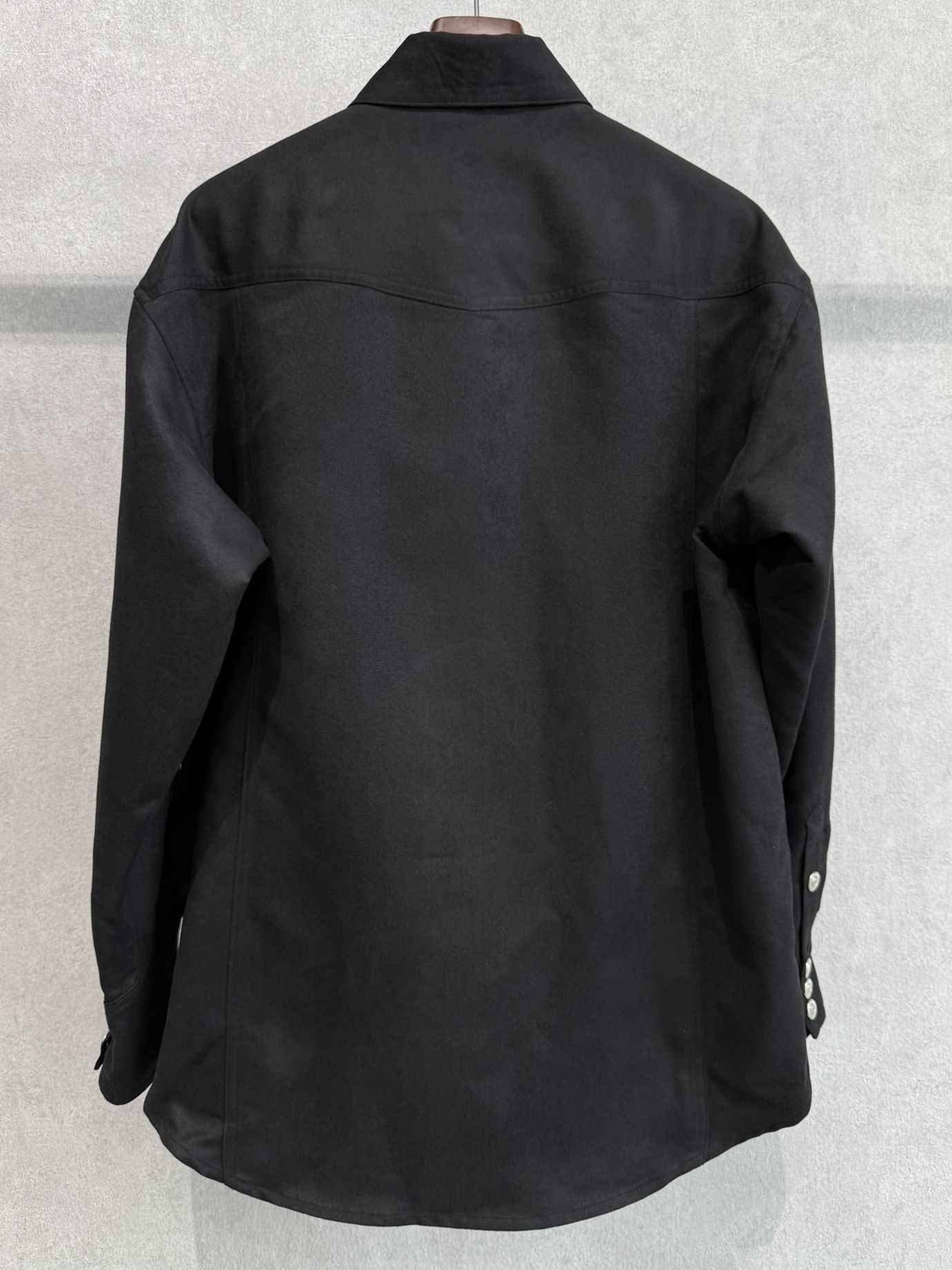 JAMES OVER SUEDE SHIRT / RC37-SH-003 / スエードエコレザーシャツ / ブラック