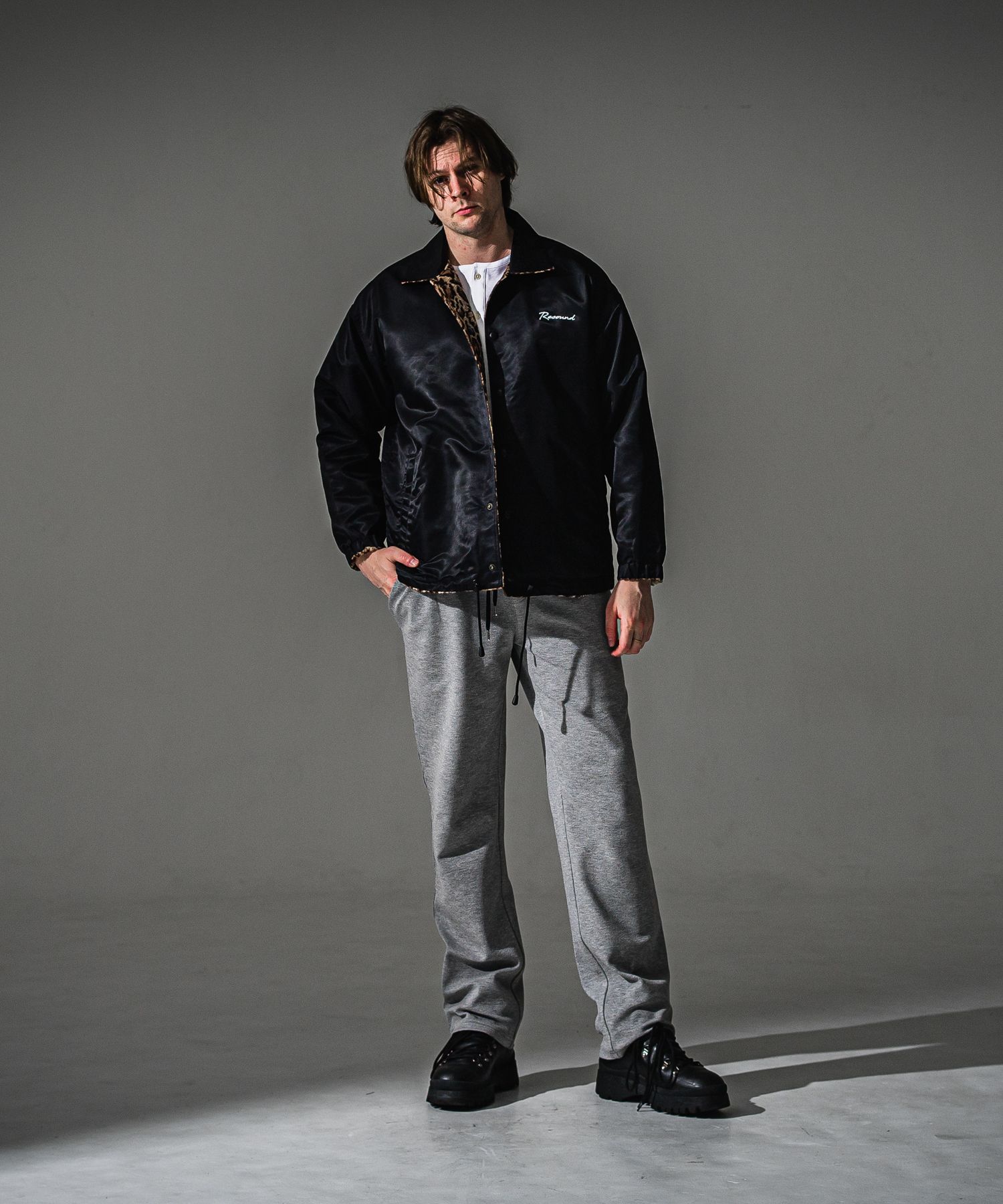 SEMI WIDE TUCK PANTS / RC41-ST-016WT / セミワイドタックパンツ / ブリスターグレー (7月下旬入荷予定)
