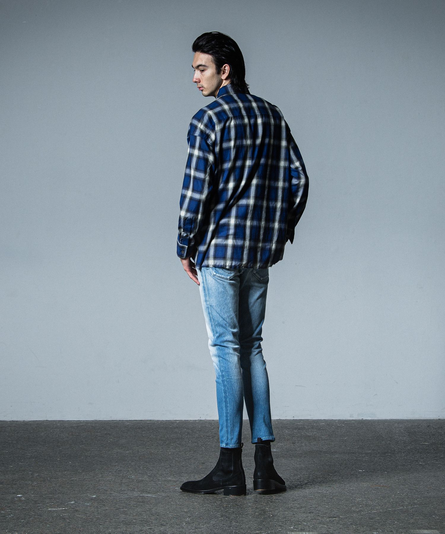 MICK DENIM JERSEY / RC33-ST-020 / デニムジャージテーパードパンツ / インディゴユーズド