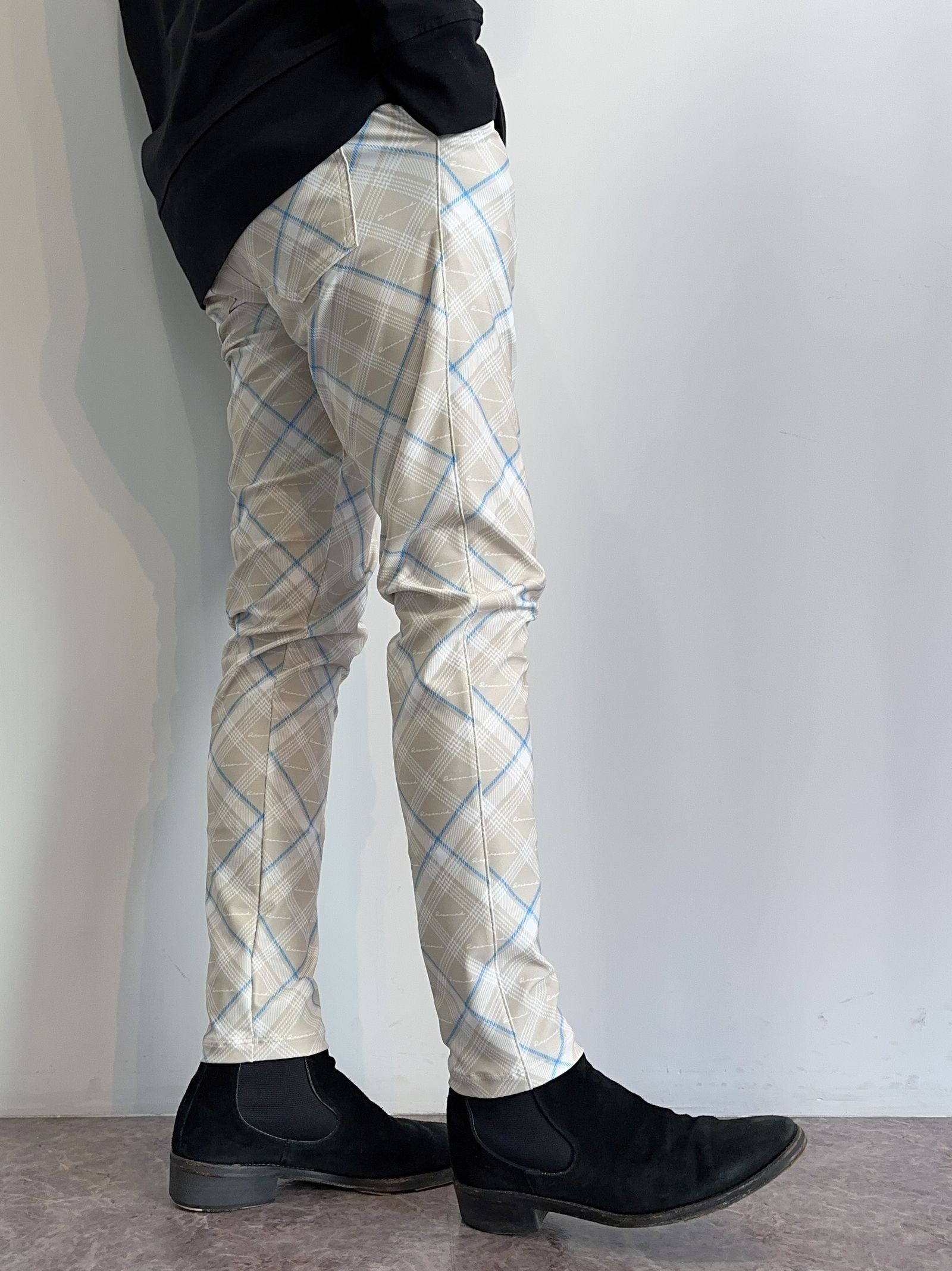 CHRIS EASY PANTS / RC27-ST-016 / チェックイージーパンツ / チェックベージュ