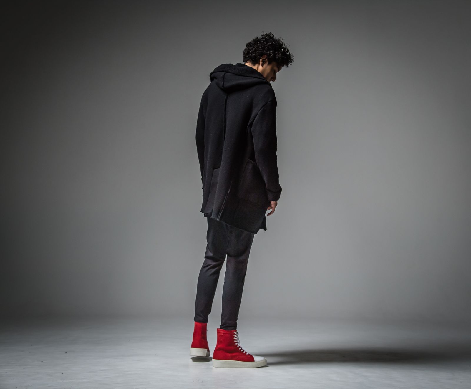 BOA HOODIE COAT / RC30-C-007 / ボアフーディーコート / ブラック