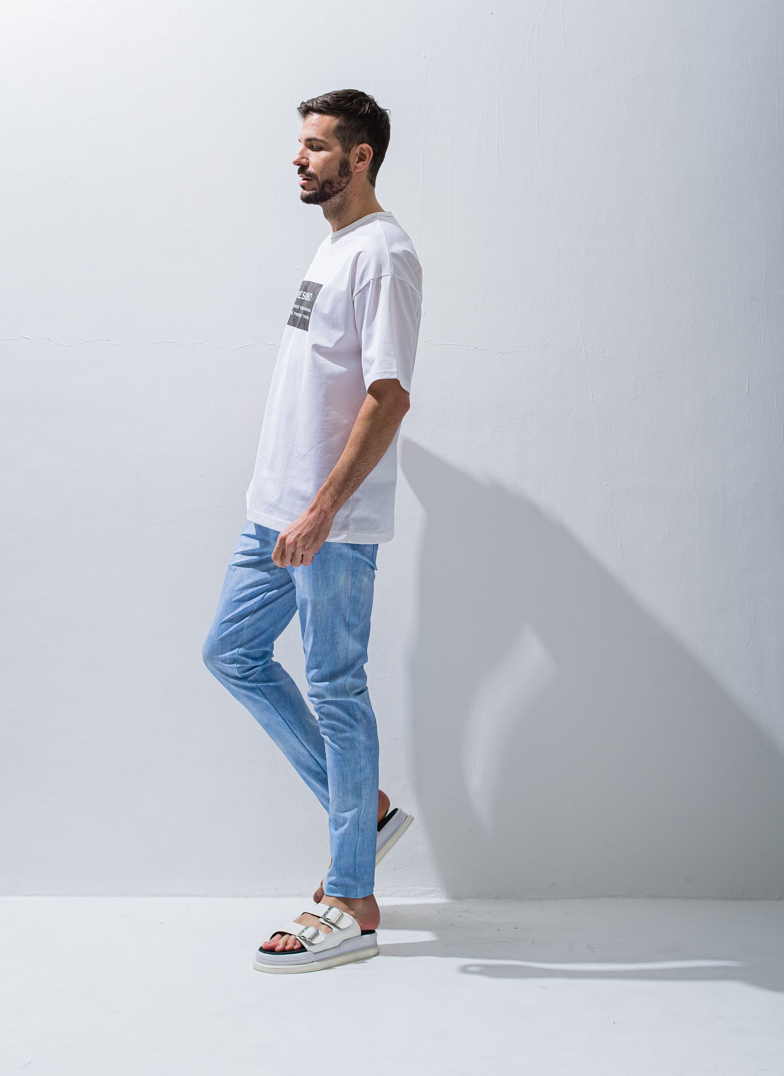 BANDANA BOX ROGO OVER TEE / RC28-T-003 / ボックスロゴビッグTシャツ / ホワイト