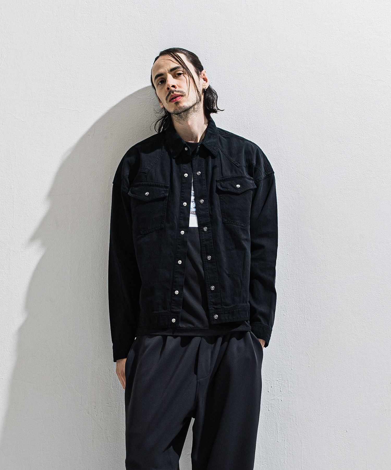 WESTAN JK / DP1-JK-004 / ウエスタンシャツジャケット / ブラック (3月中旬入荷予定)