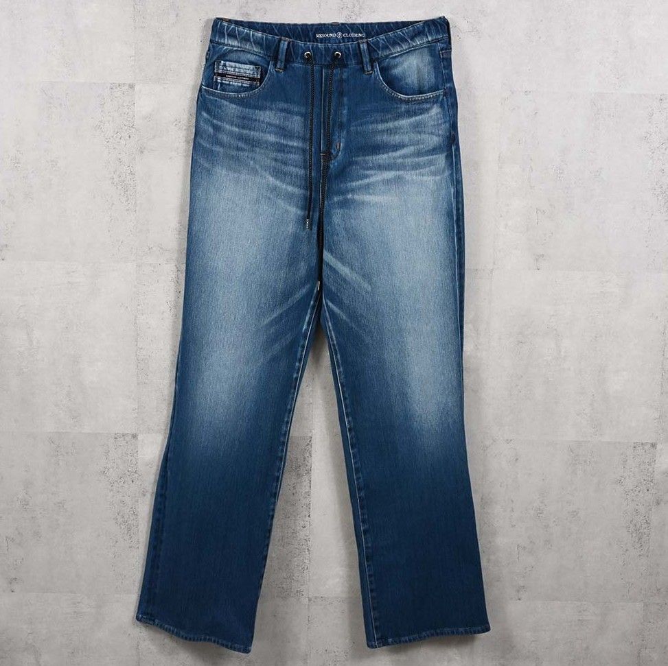 KING DENIM JERSEY / RC38-ST-005 / デニムジャージバギーワイドパンツ / インディゴユーズド (12月中旬入荷予定)