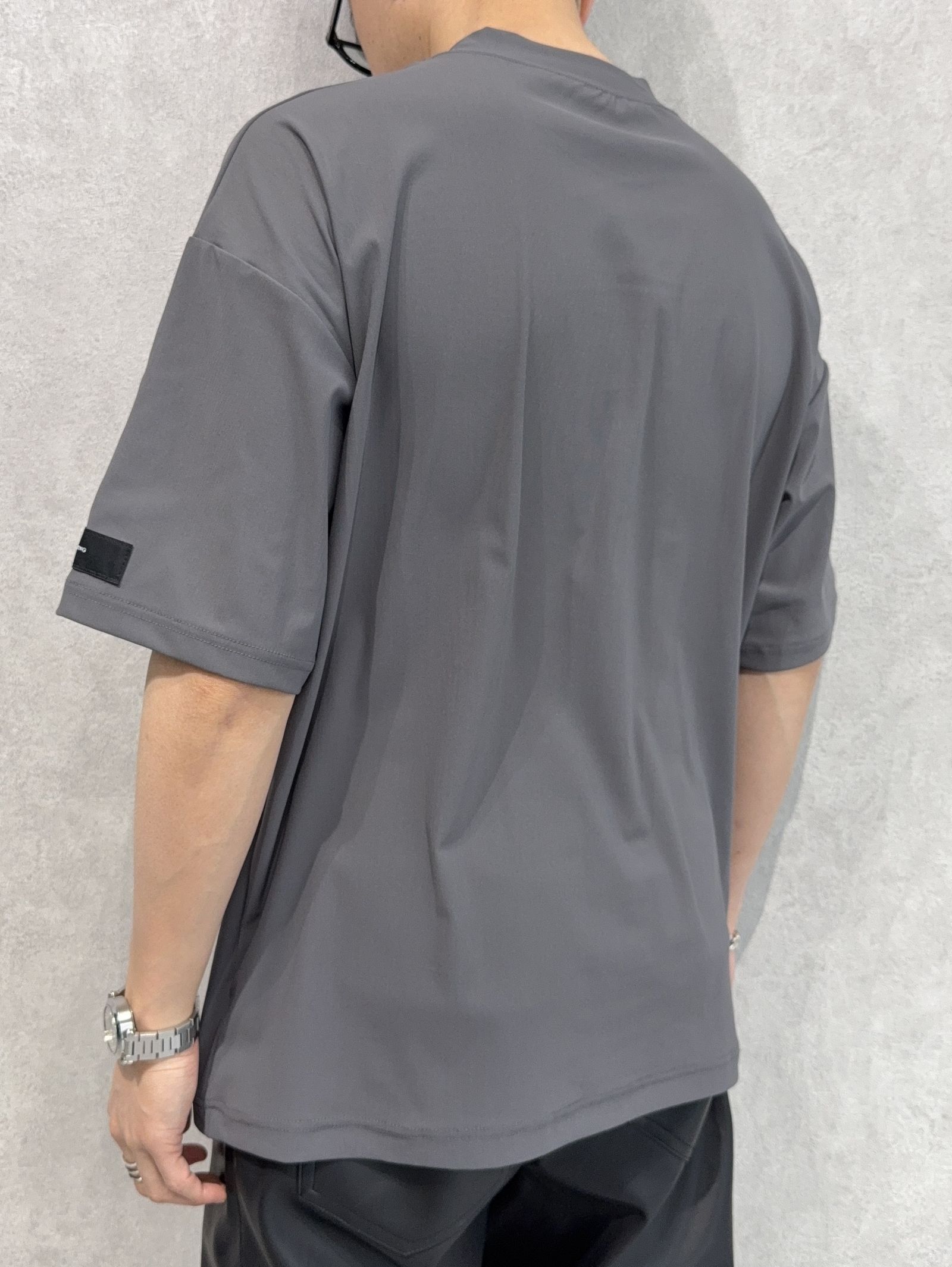 SIDE RC OVER TEE / RC39-T-004 / サイドロゴナイロンビッグTシャツ / グレー
