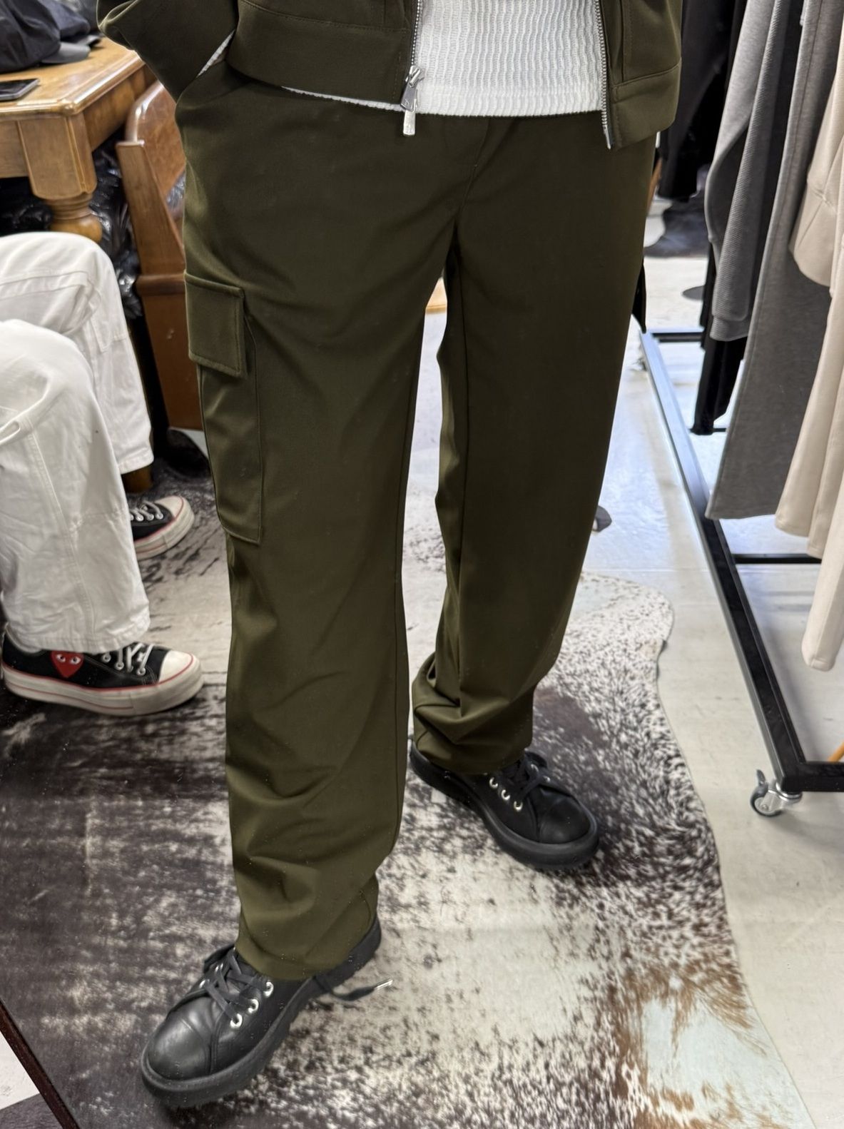 HEAD CARGO / RC41-ST-043 / カーゴセミワイドタックパンツ / カーキ (8月中旬入荷予定)