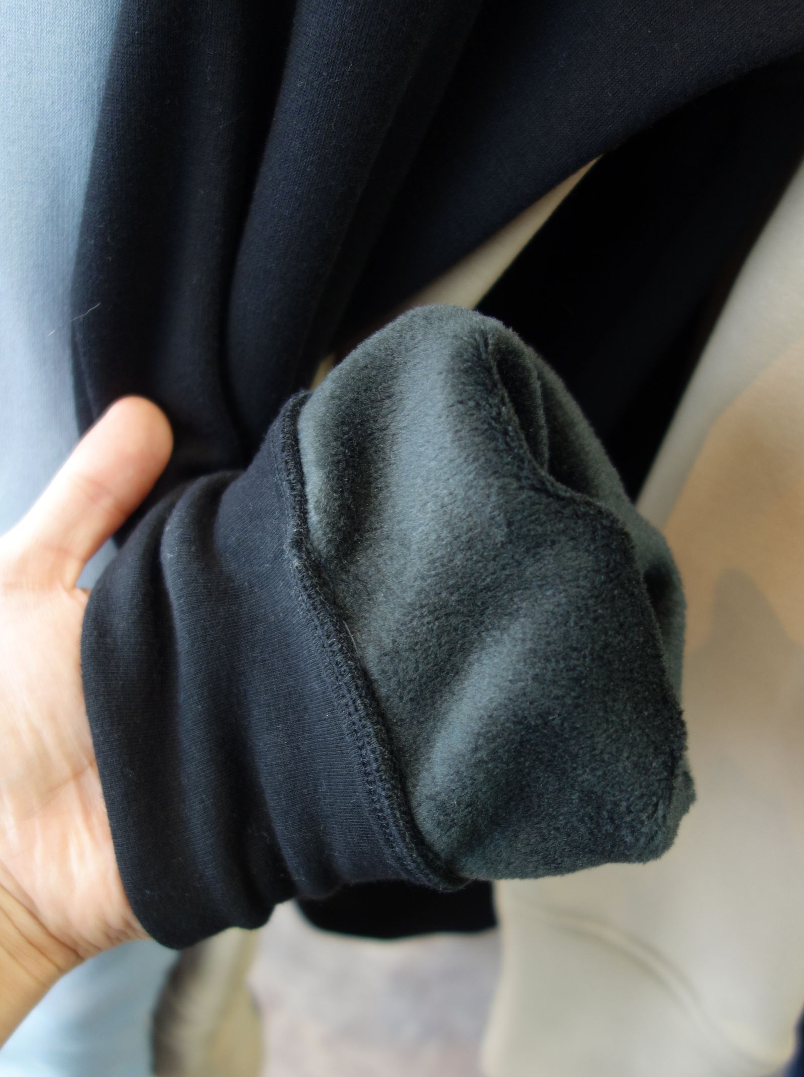 BBROGO VELOURS FLEECE DROP TRAINER / RC26-C-006 / 裏起毛BBロゴトレーナー / ブラック