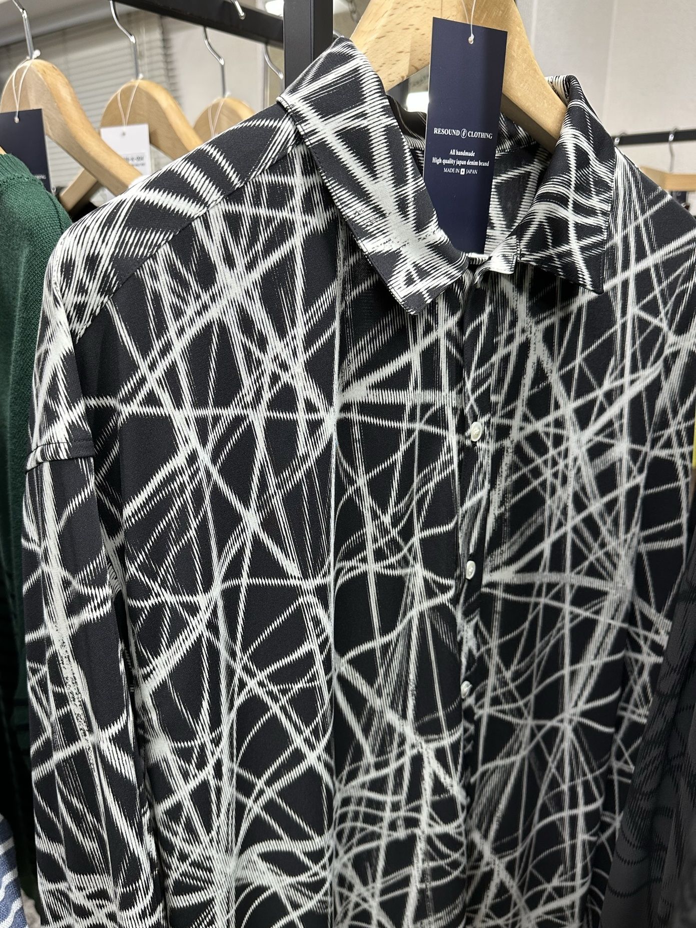 JACK SHIRTS / RC28-SH-001 / オーバーサイズシャツ / ブラック×ホワイト