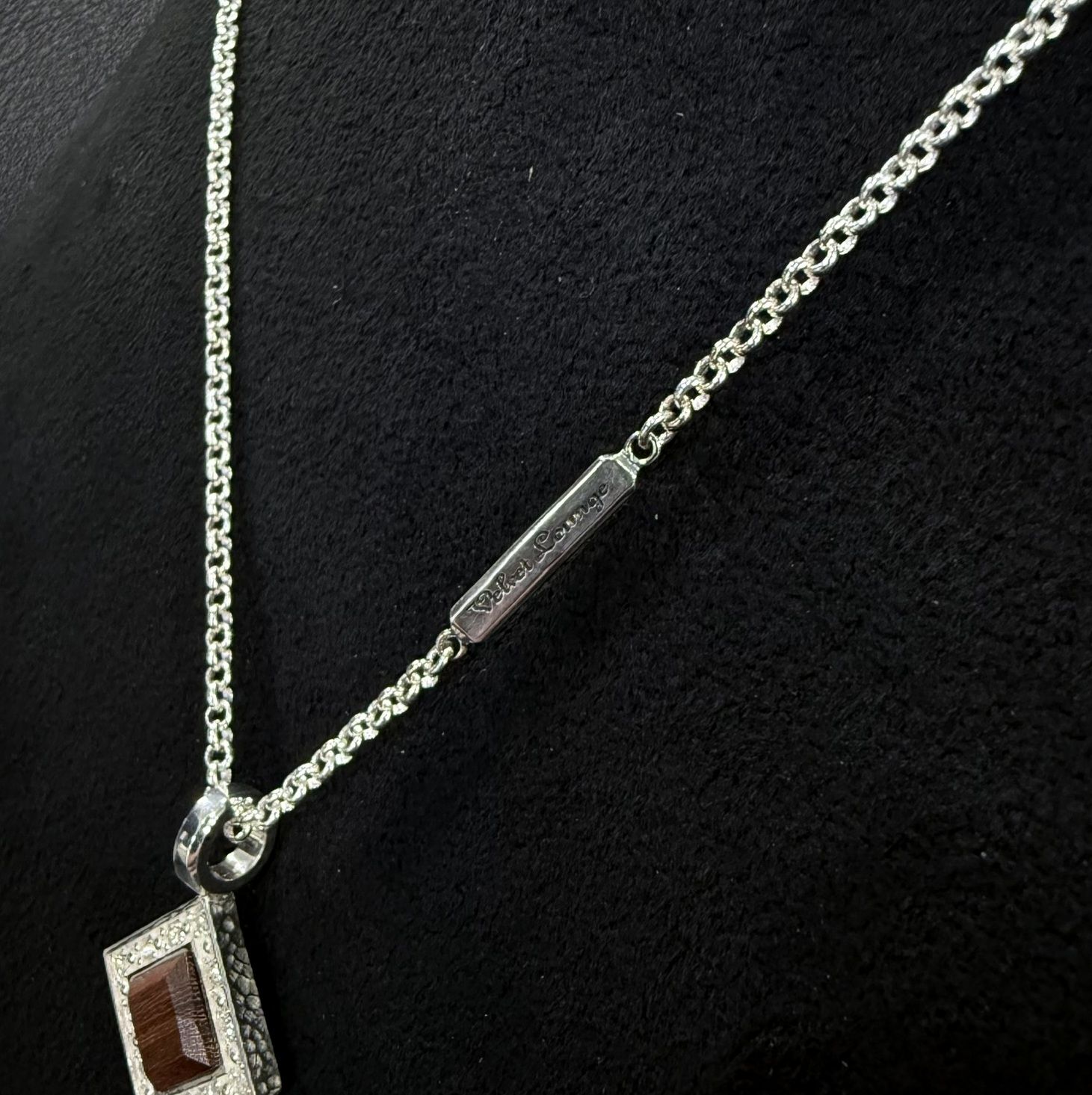 エタニティスクエアウッドペンダント(パオロッサ) / VLP173W-PA / ネックレス