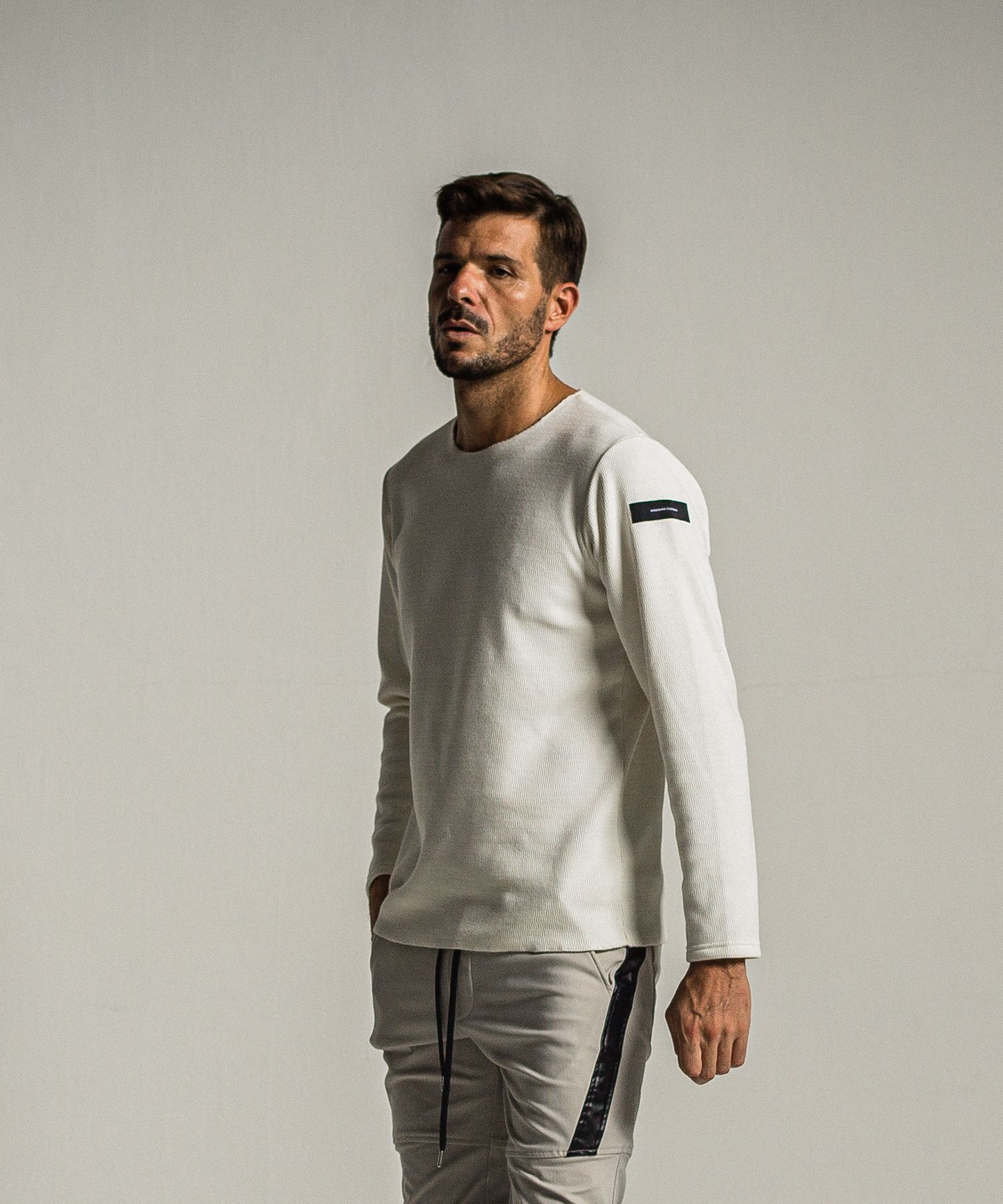 VELOURS FLEECE NEO THERMAL / RC34-C-001 / 裏起毛サーマルロングTシャツ / ホワイト