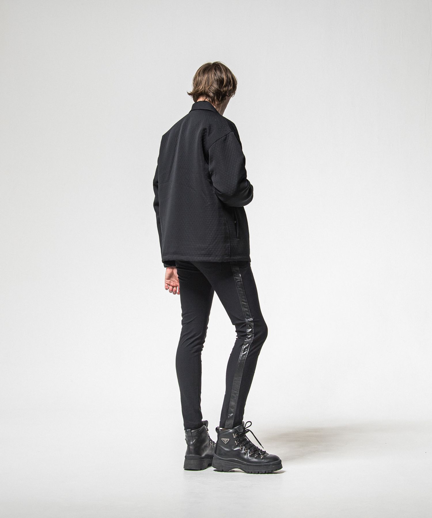 FUR COACH JK / RC38-JK-005 / キルティングファーコーチジャケット / ブラック (11月中旬入荷予定)