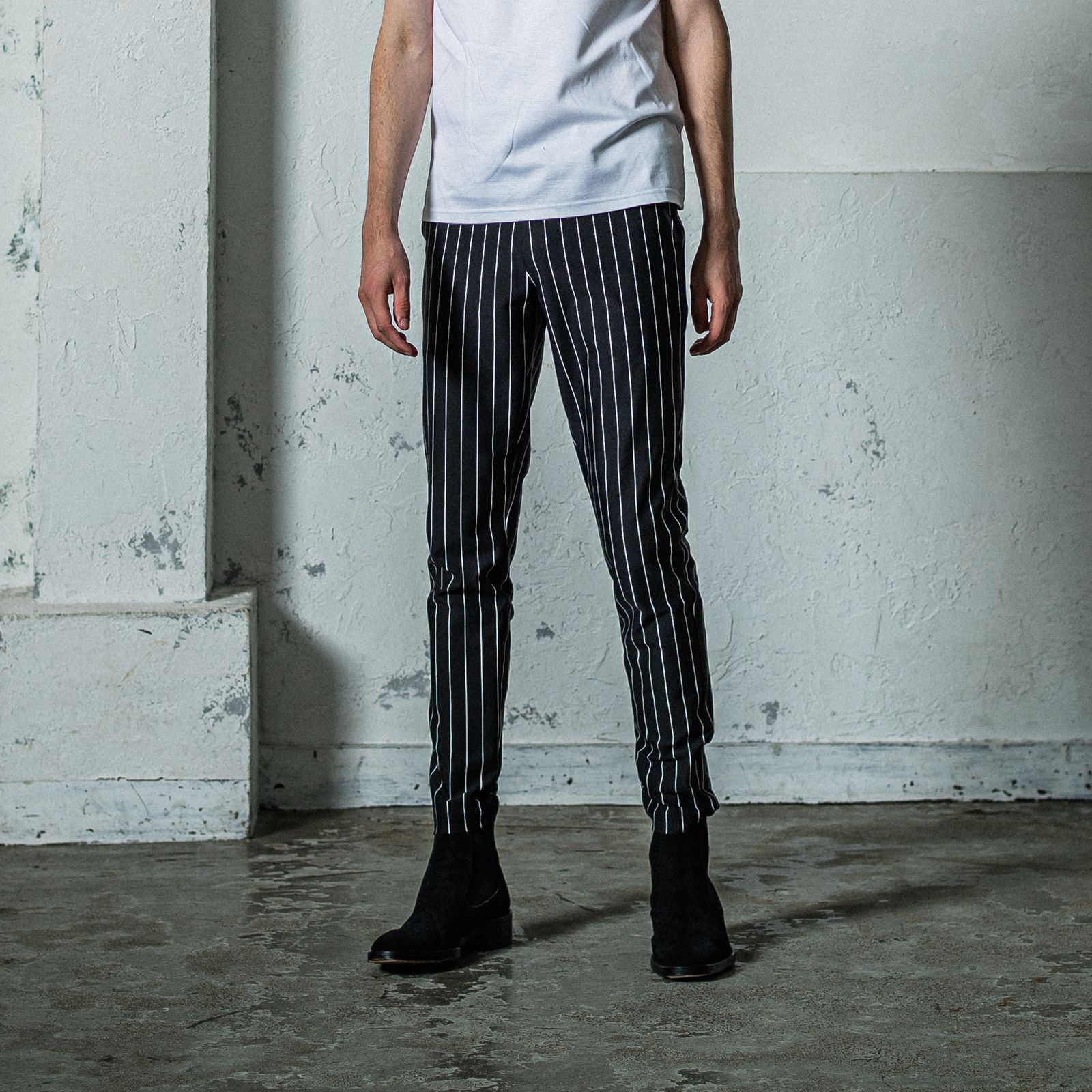 CHRIS EASY PANTS / RC35-ST-016 / イージーパンツ / ブラックストライプ